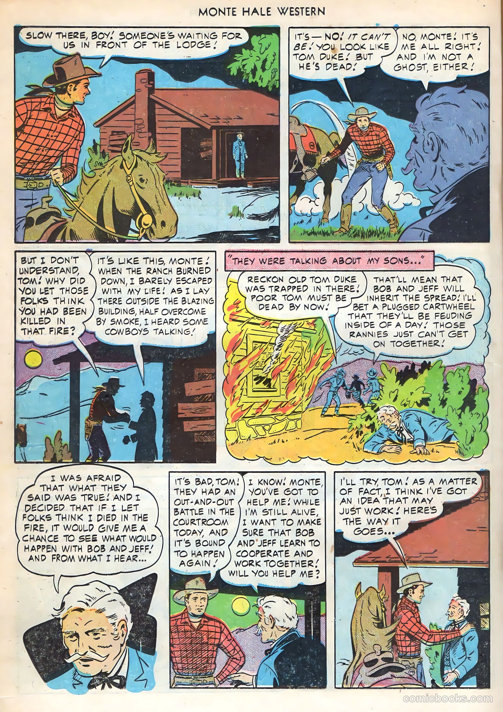 Monte Hale Western #51 (1950) — page 30 of 52