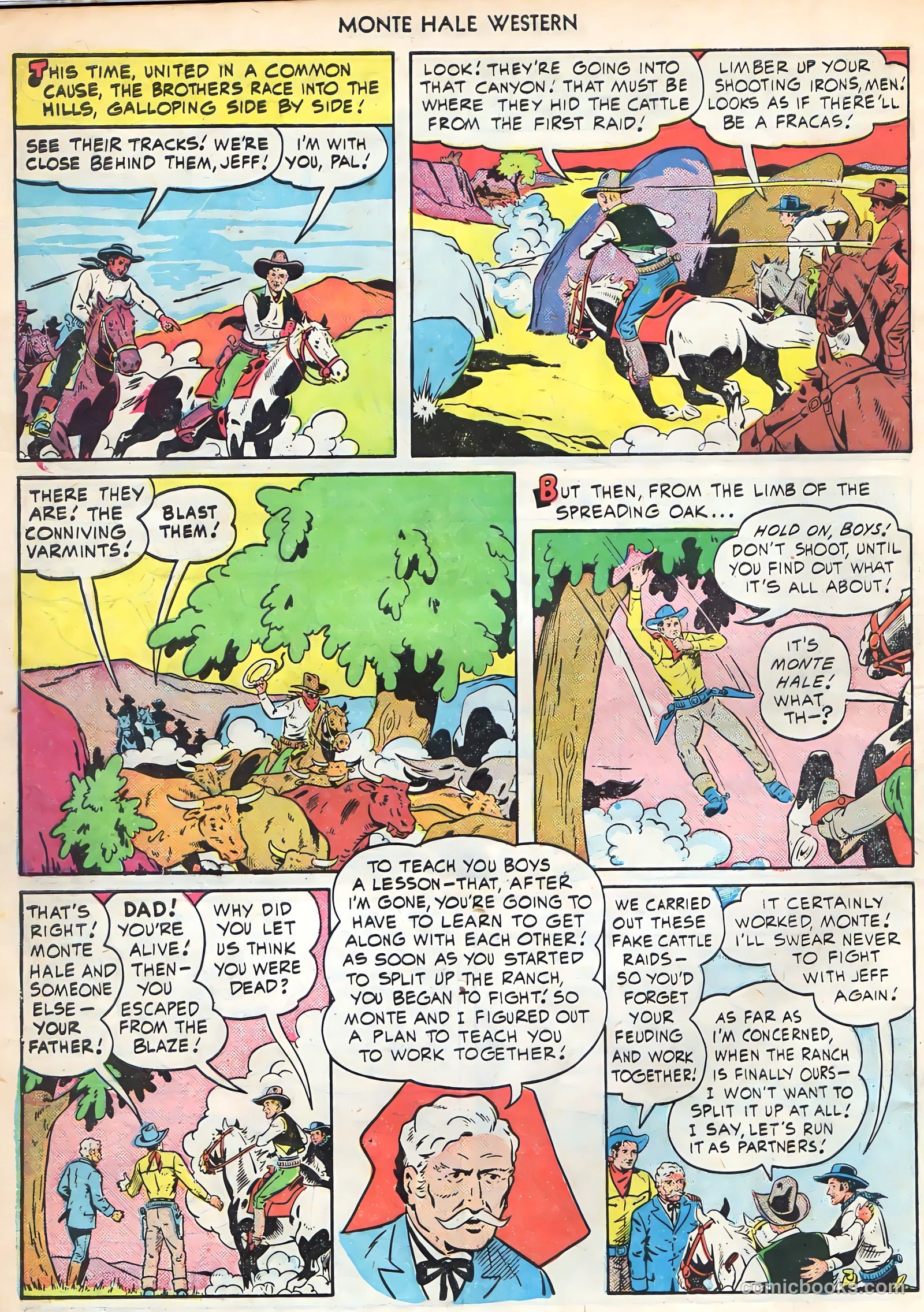 Monte Hale Western #51 (1950) — page 32 of 52