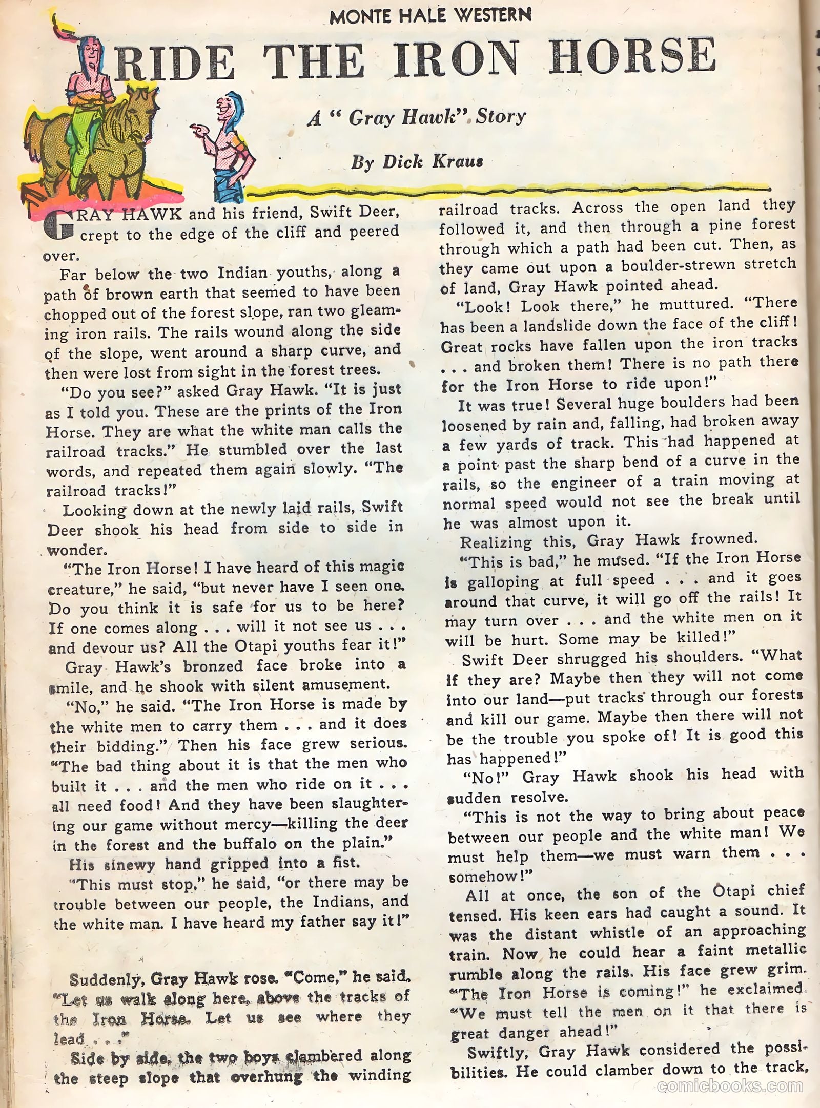 Monte Hale Western #51 (1950) — page 36 of 52