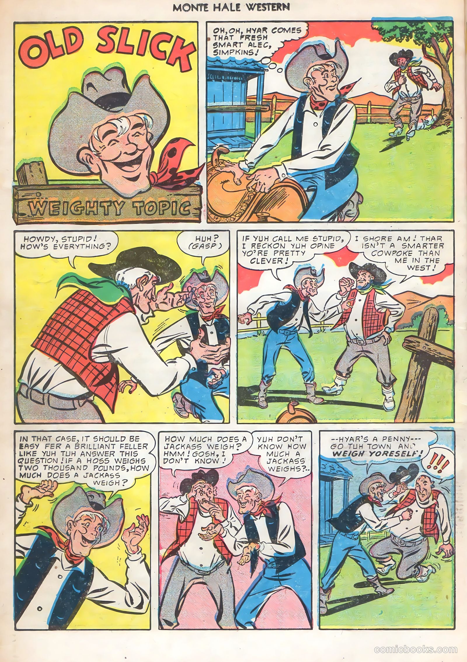 Monte Hale Western #51 (1950) — page 38 of 52