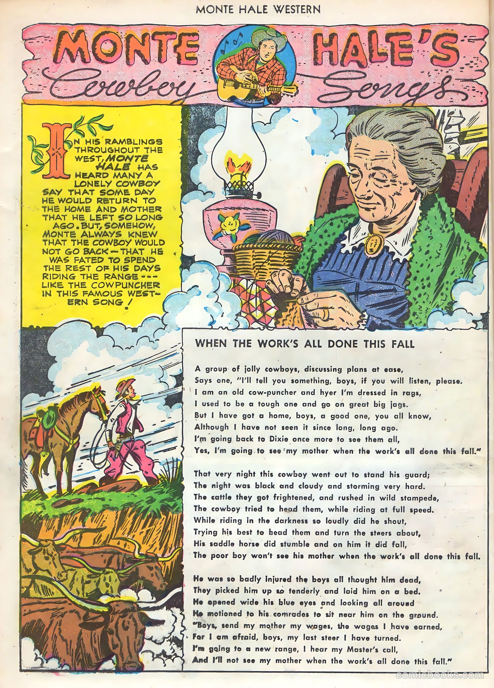 Monte Hale Western #51 (1950) — page 40 of 52