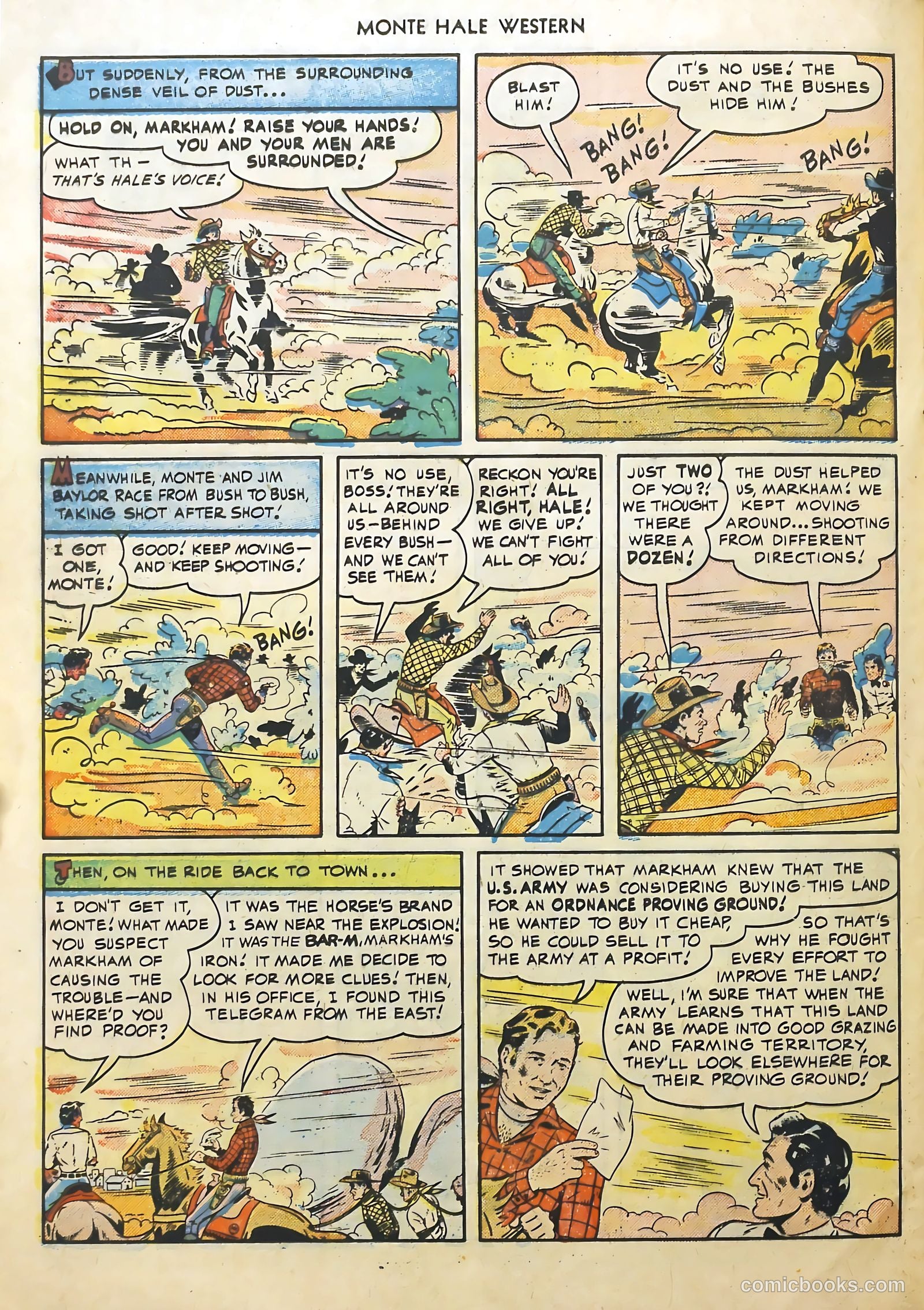 Monte Hale Western #52 (1950) — page 32 of 52