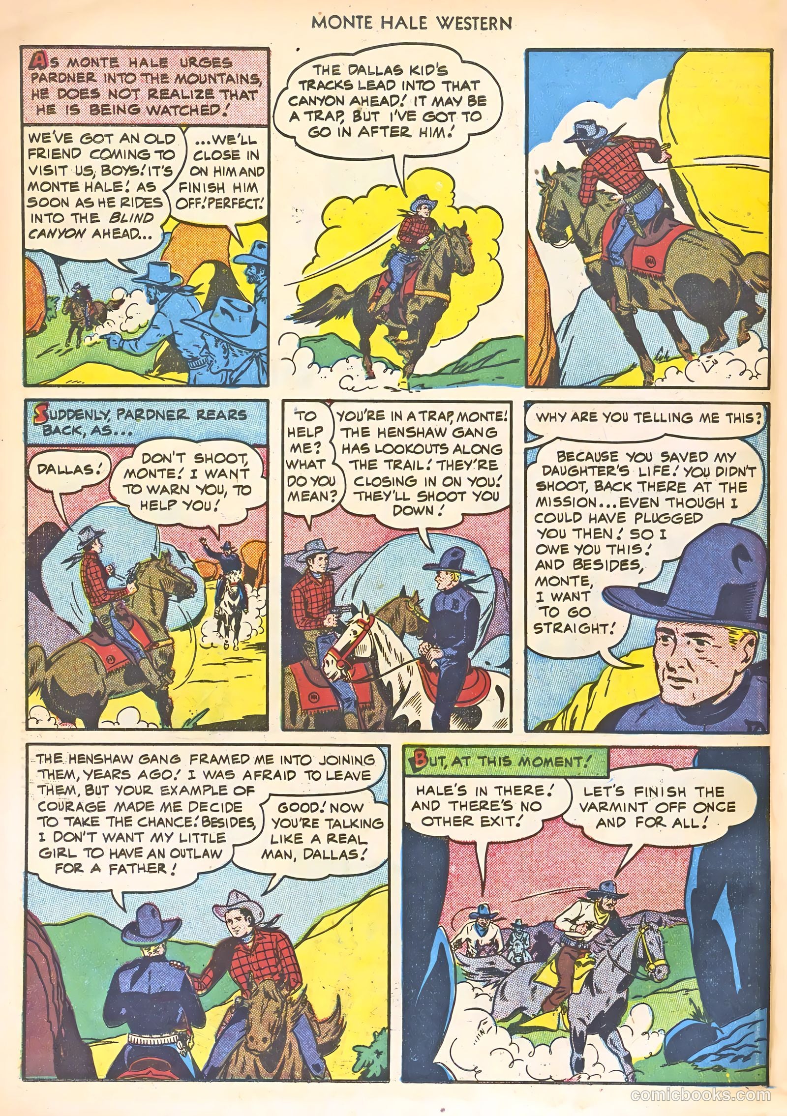Monte Hale Western #53 (1950) — page 22 of 36