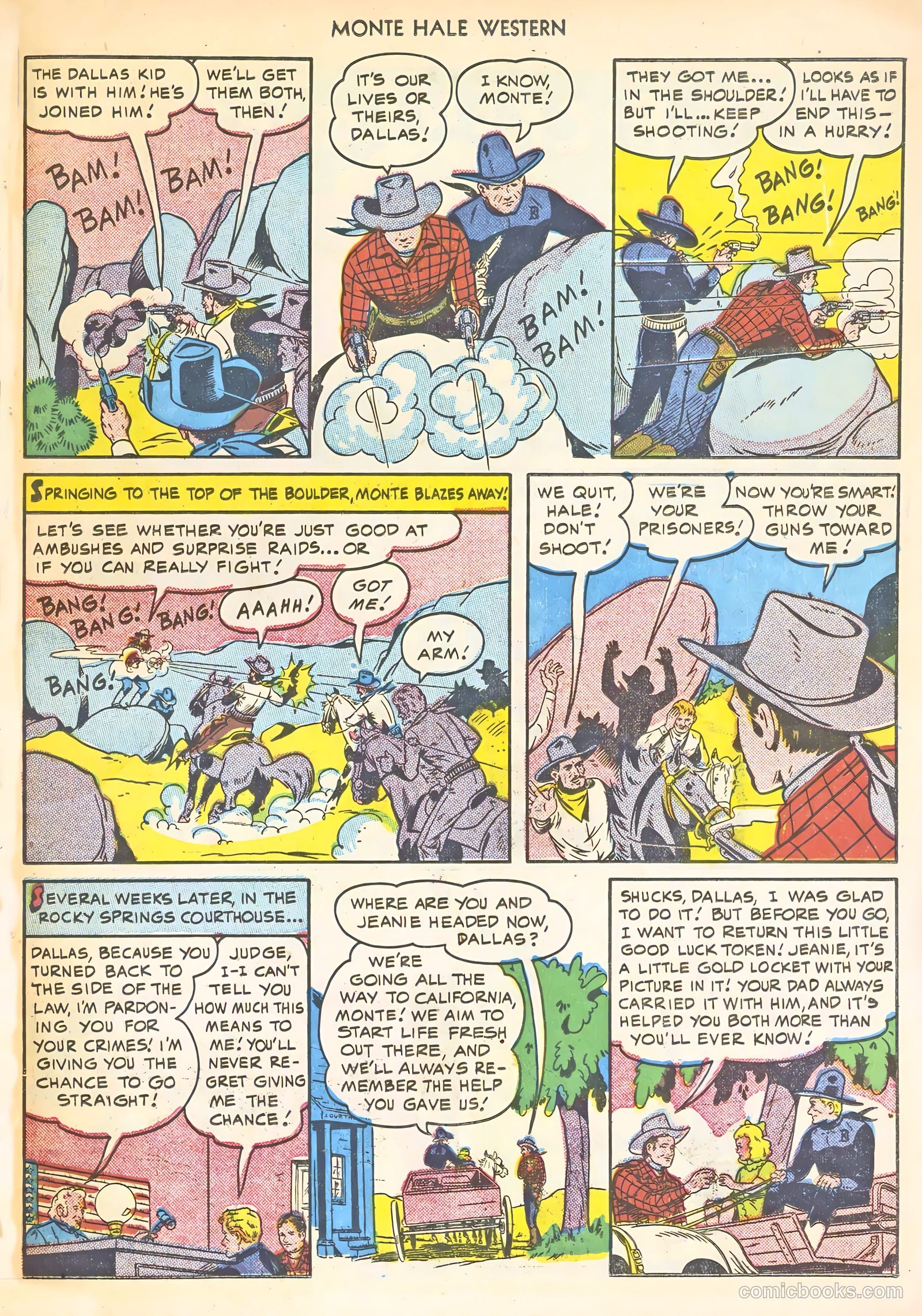 Monte Hale Western #53 (1950) — page 23 of 36