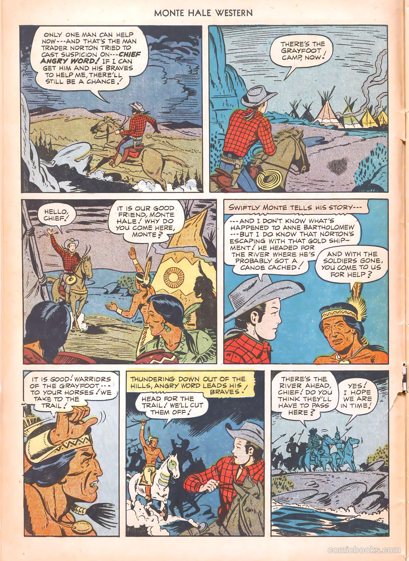 Monte Hale Western #54 (1950) — page 10 of 52