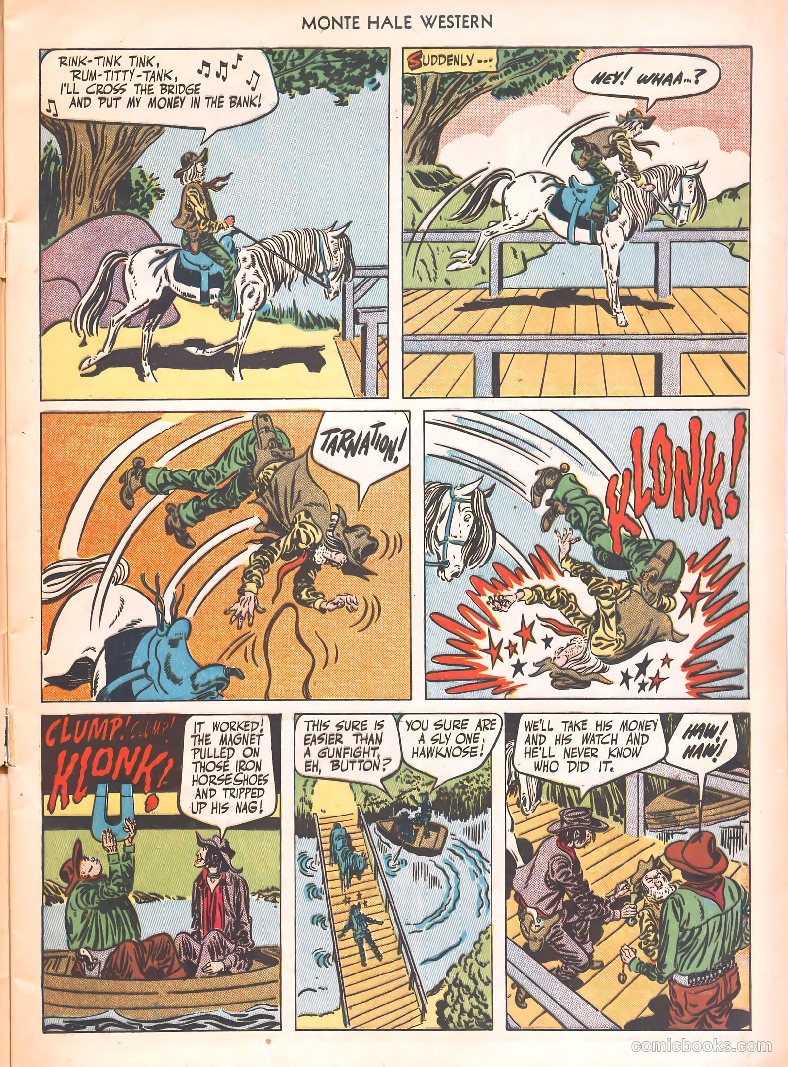 Monte Hale Western #54 (1950) — page 17 of 52