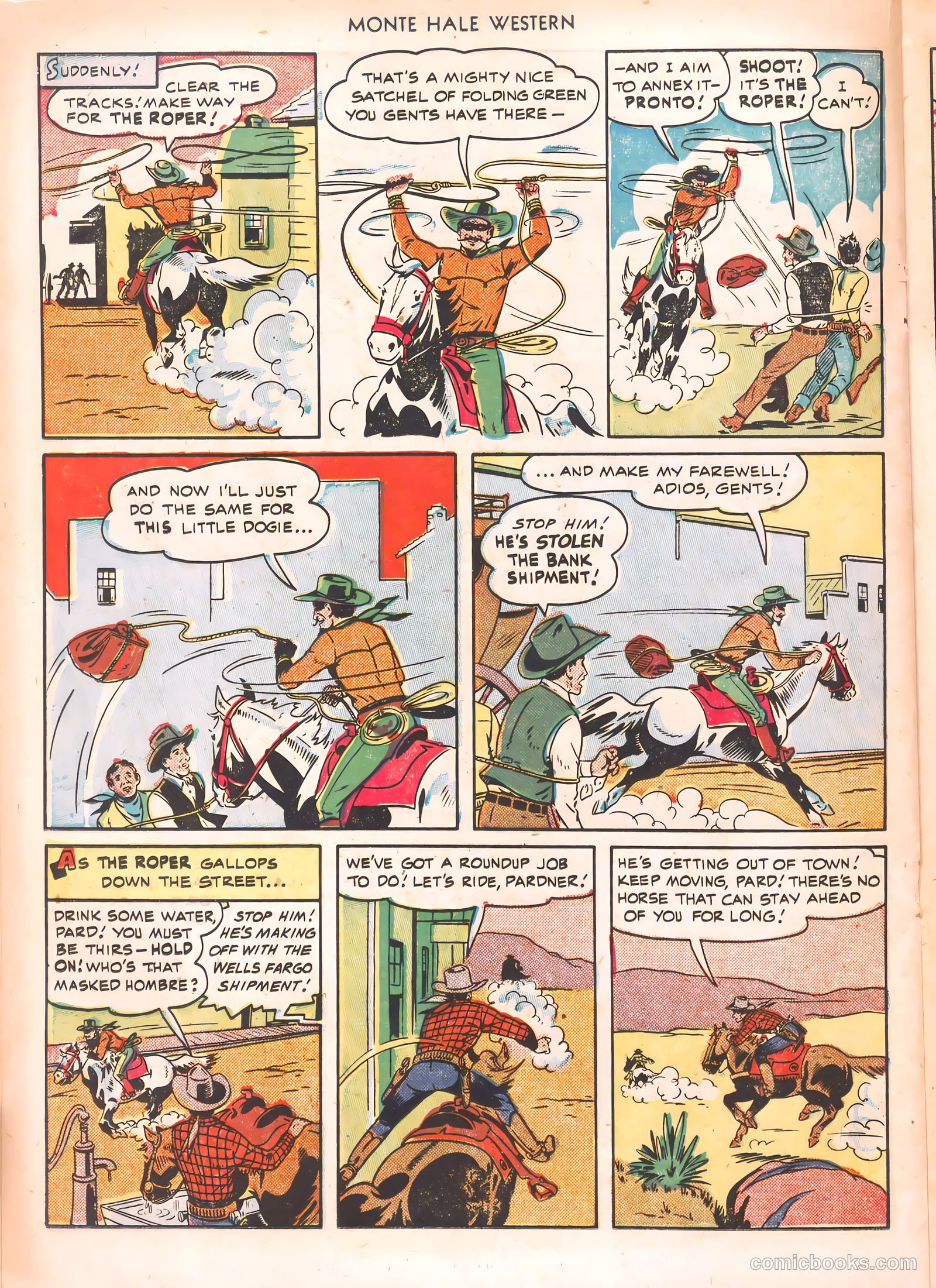 Monte Hale Western #54 (1950) — page 28 of 52