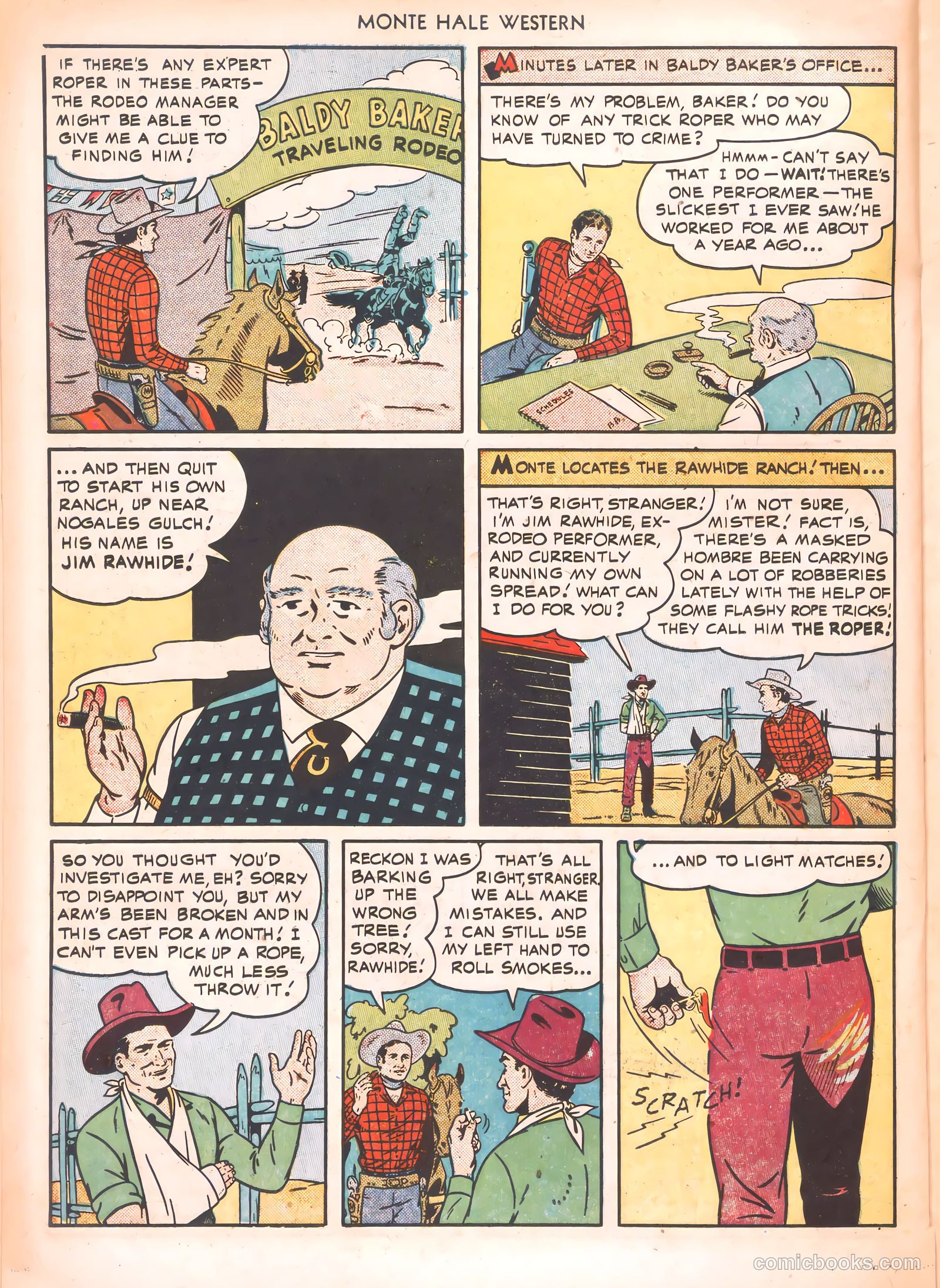 Monte Hale Western #54 (1950) — page 30 of 52