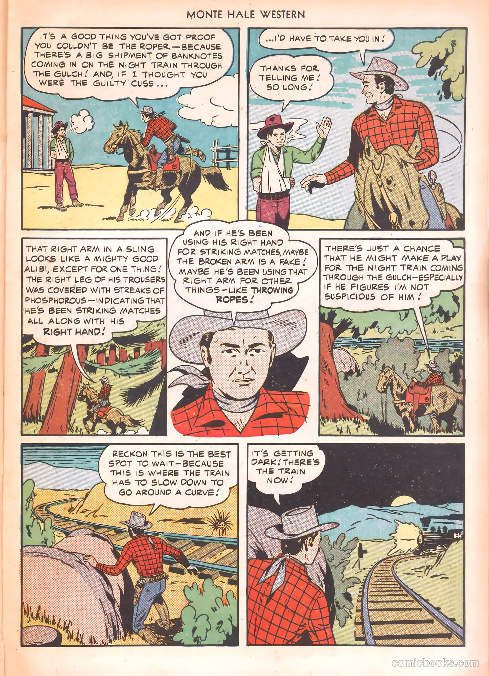 Monte Hale Western #54 (1950) — page 31 of 52