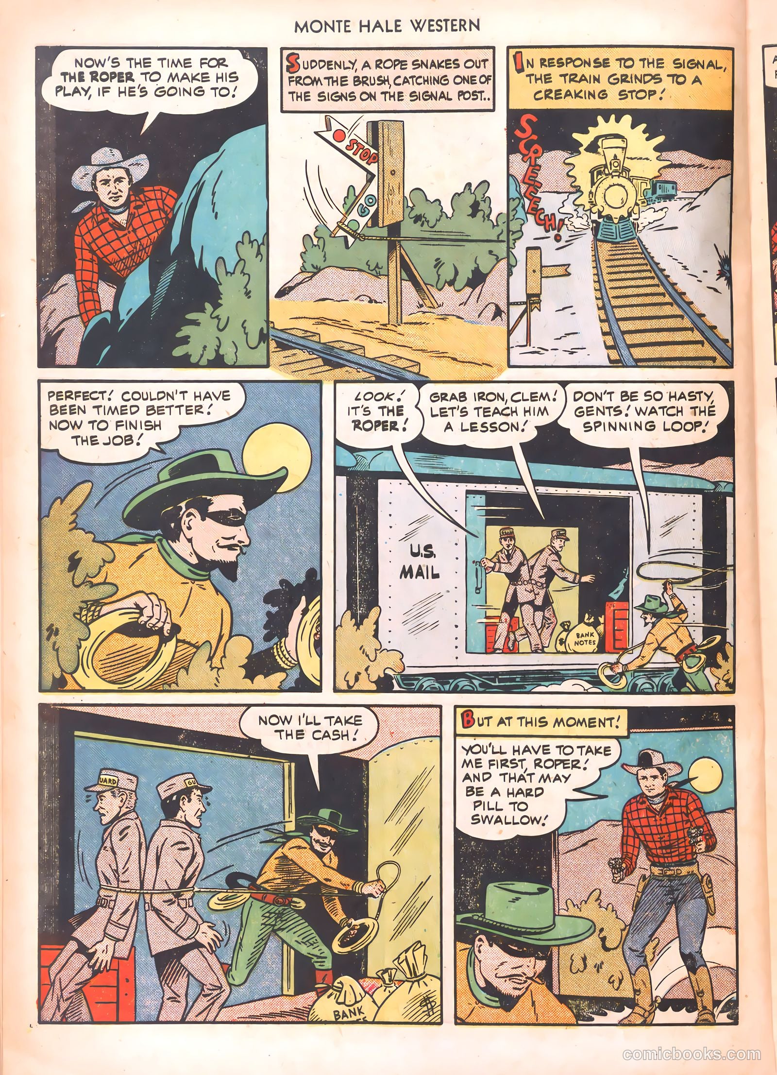 Monte Hale Western #54 (1950) — page 32 of 52