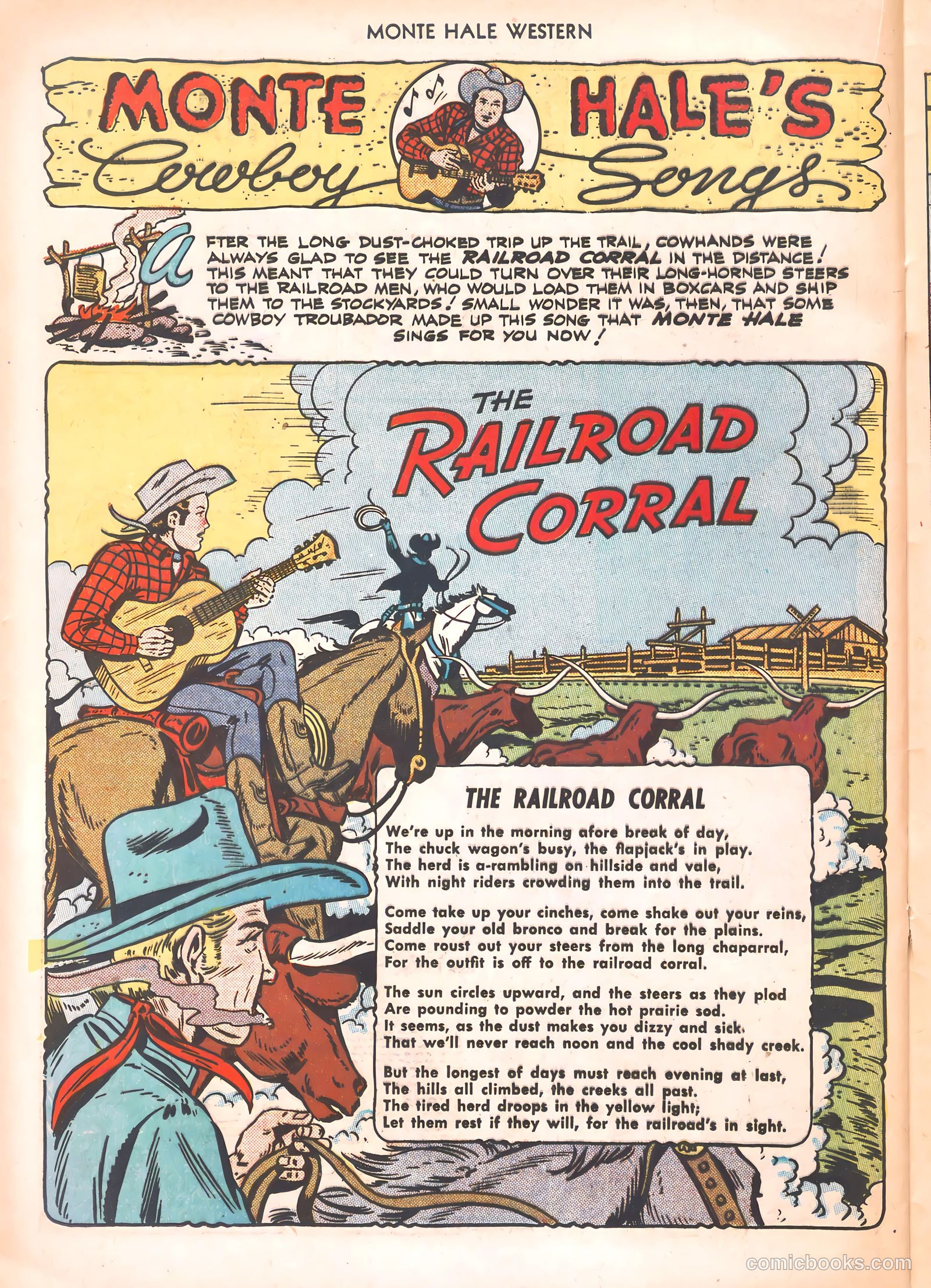 Monte Hale Western #54 (1950) — page 36 of 52