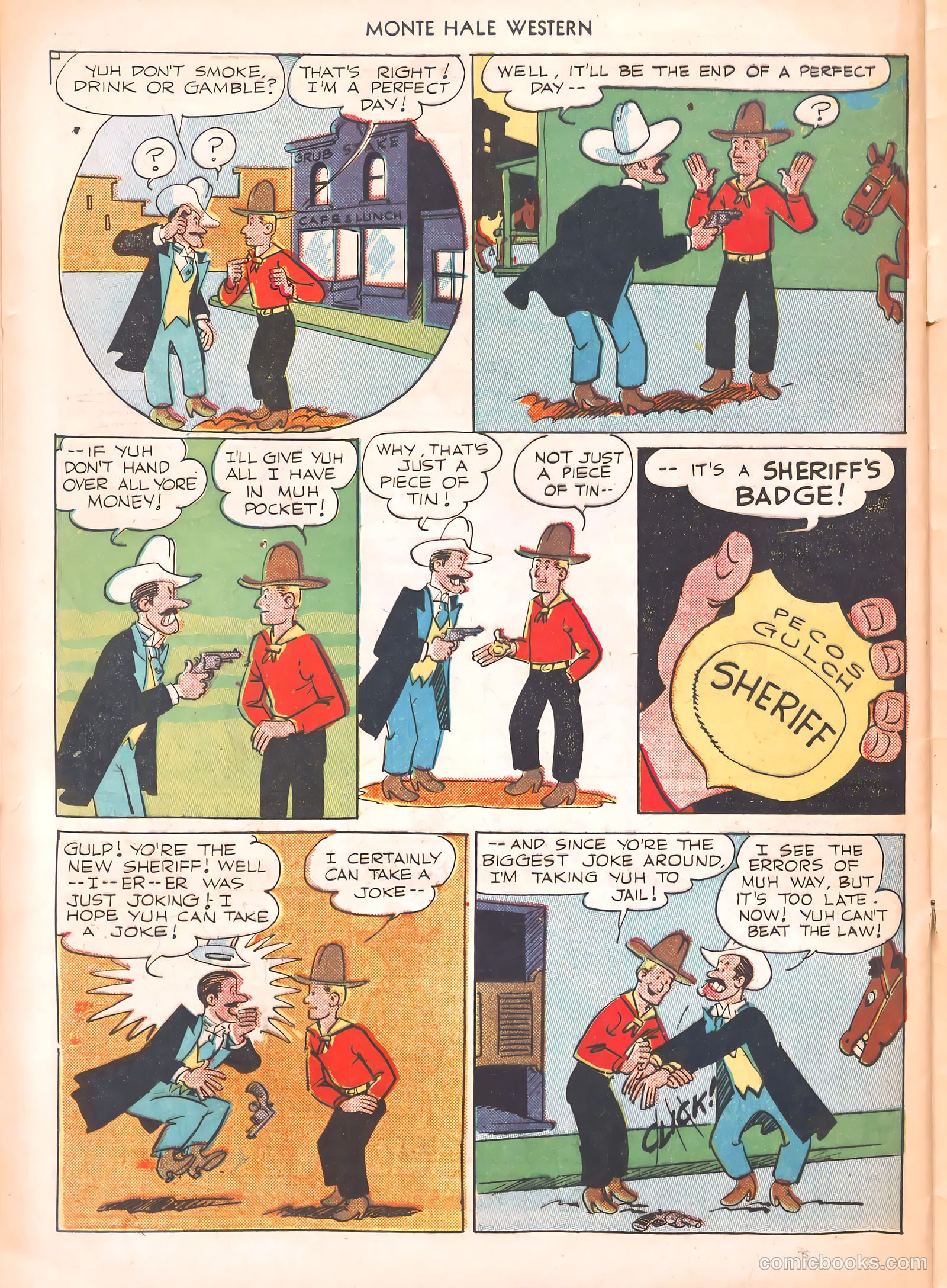 Monte Hale Western #54 (1950) — page 40 of 52