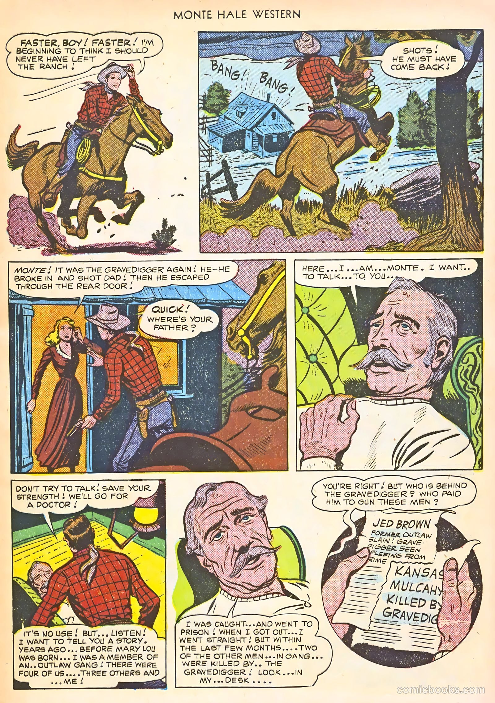 Monte Hale Western #56 (1951) — page 9 of 52