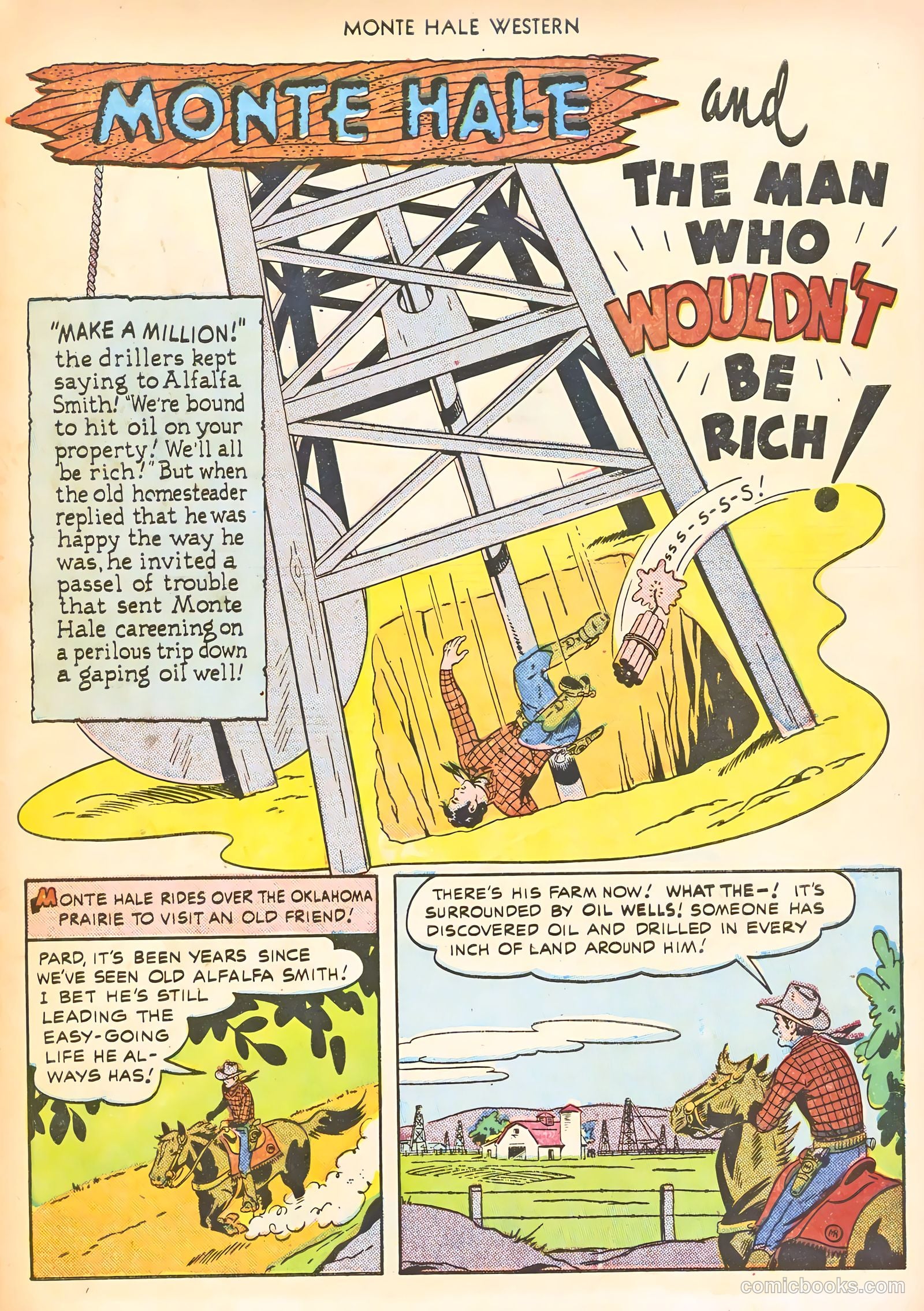 Monte Hale Western #56 (1951) — page 19 of 52