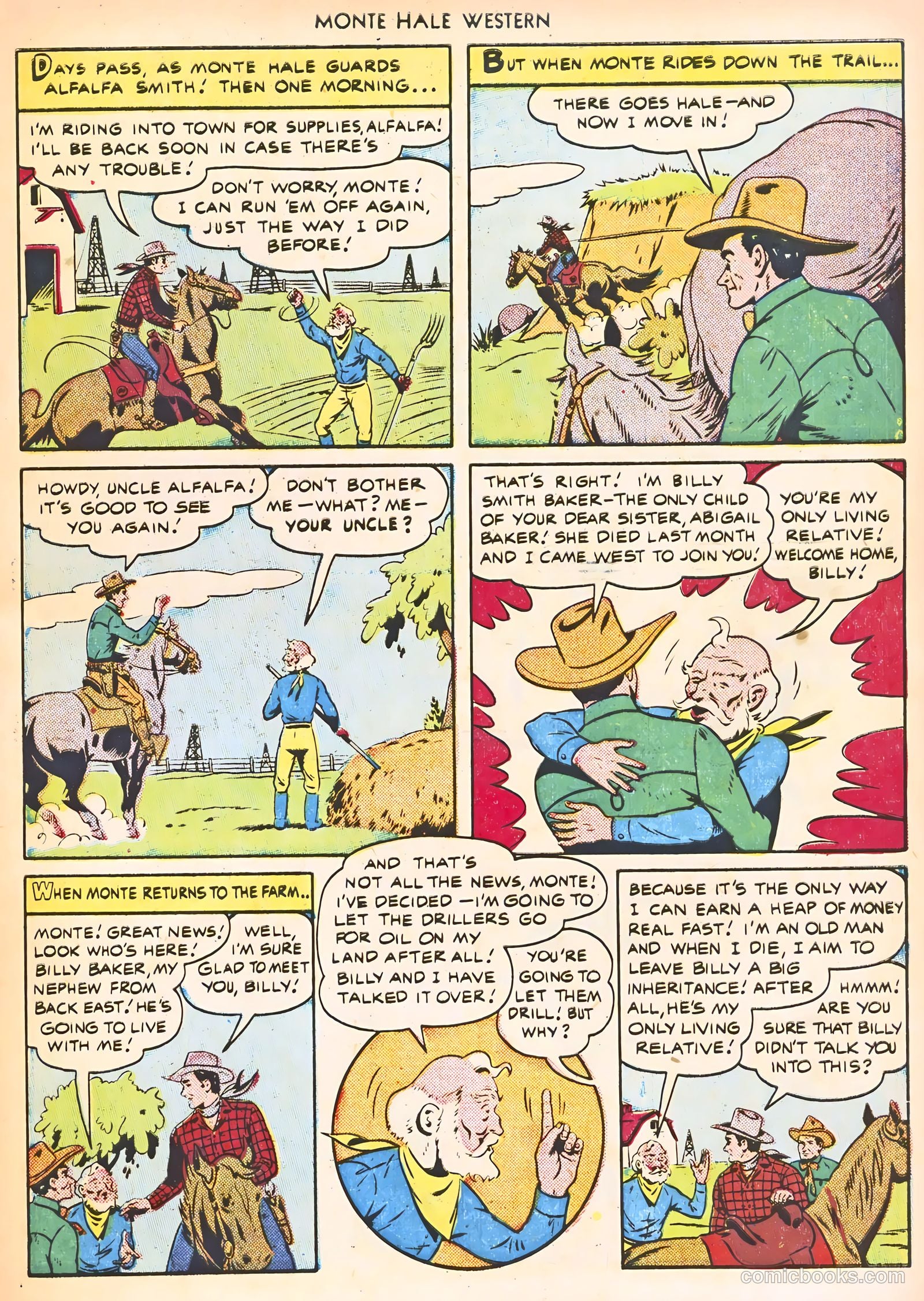 Monte Hale Western #56 (1951) — page 21 of 52