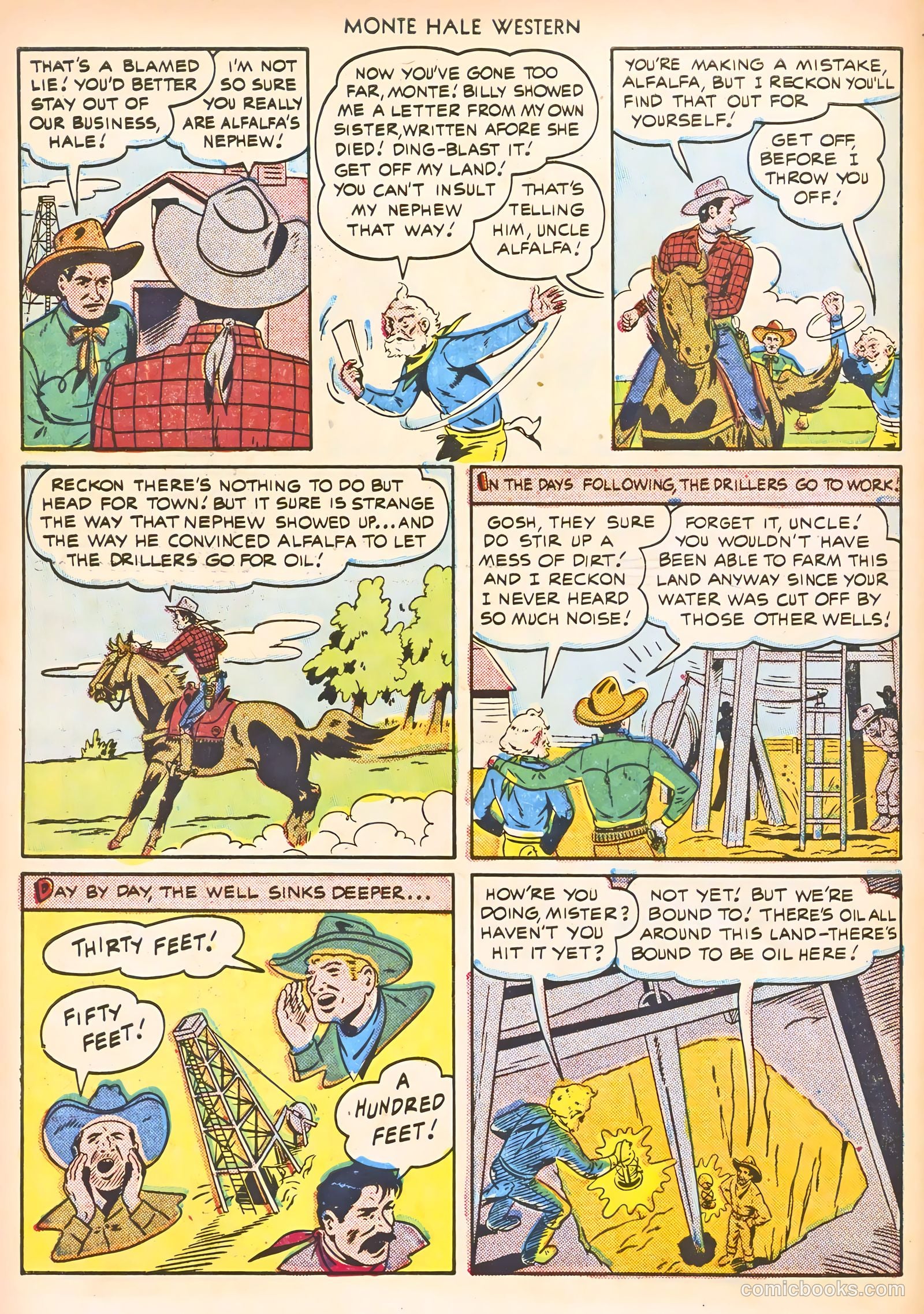 Monte Hale Western #56 (1951) — page 22 of 52