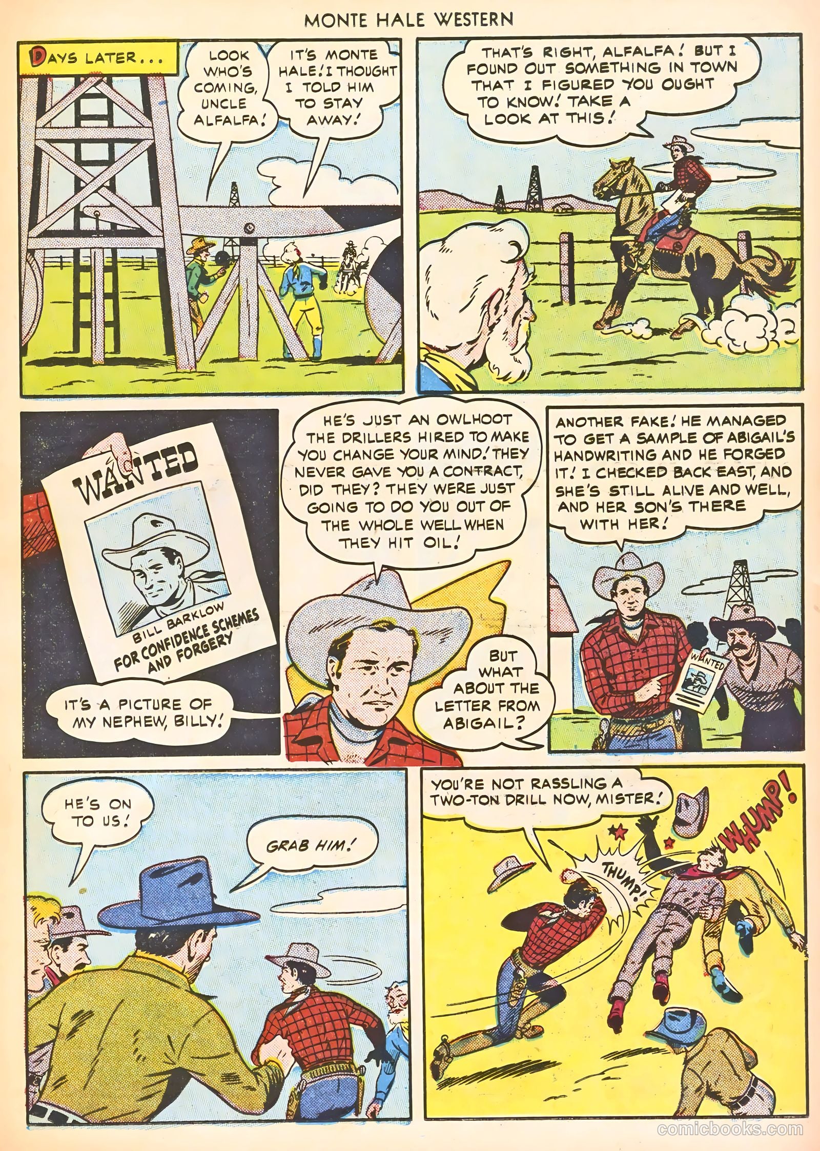 Monte Hale Western #56 (1951) — page 23 of 52