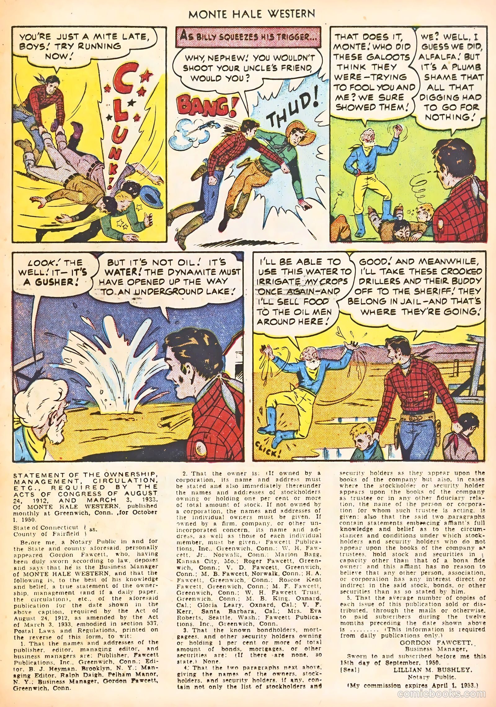 Monte Hale Western #56 (1951) — page 25 of 52
