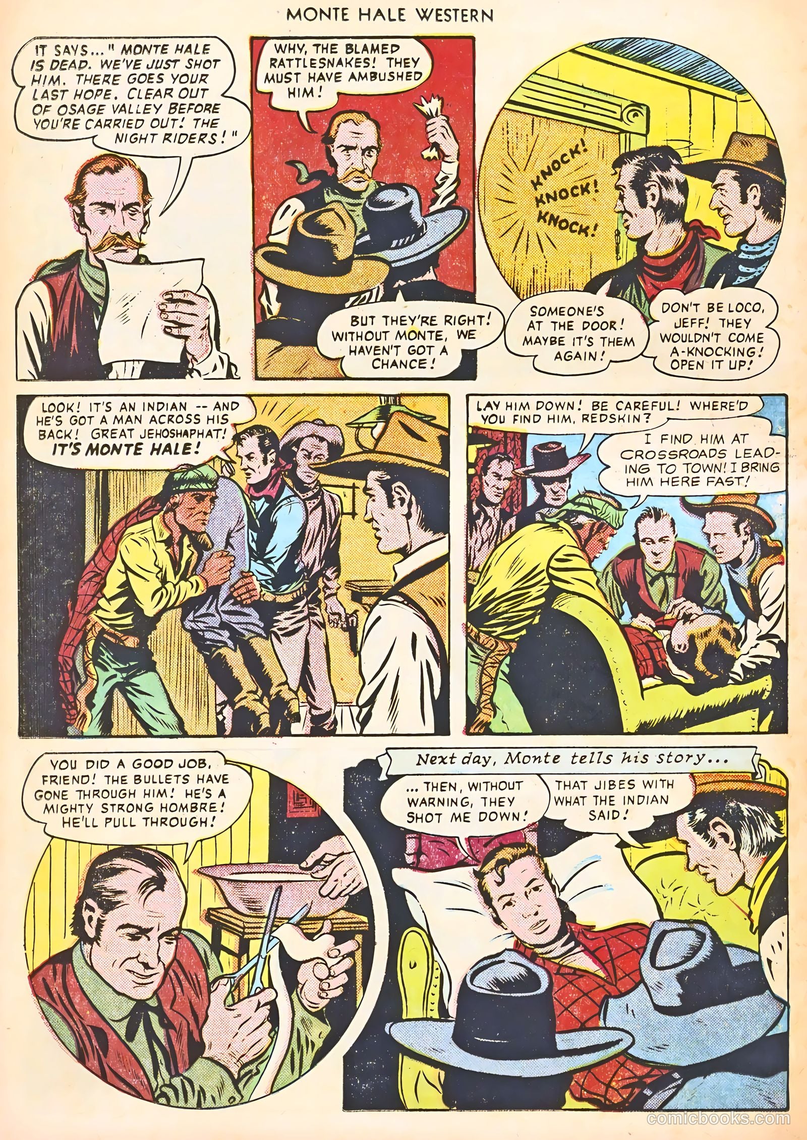 Monte Hale Western #56 (1951) — page 28 of 52