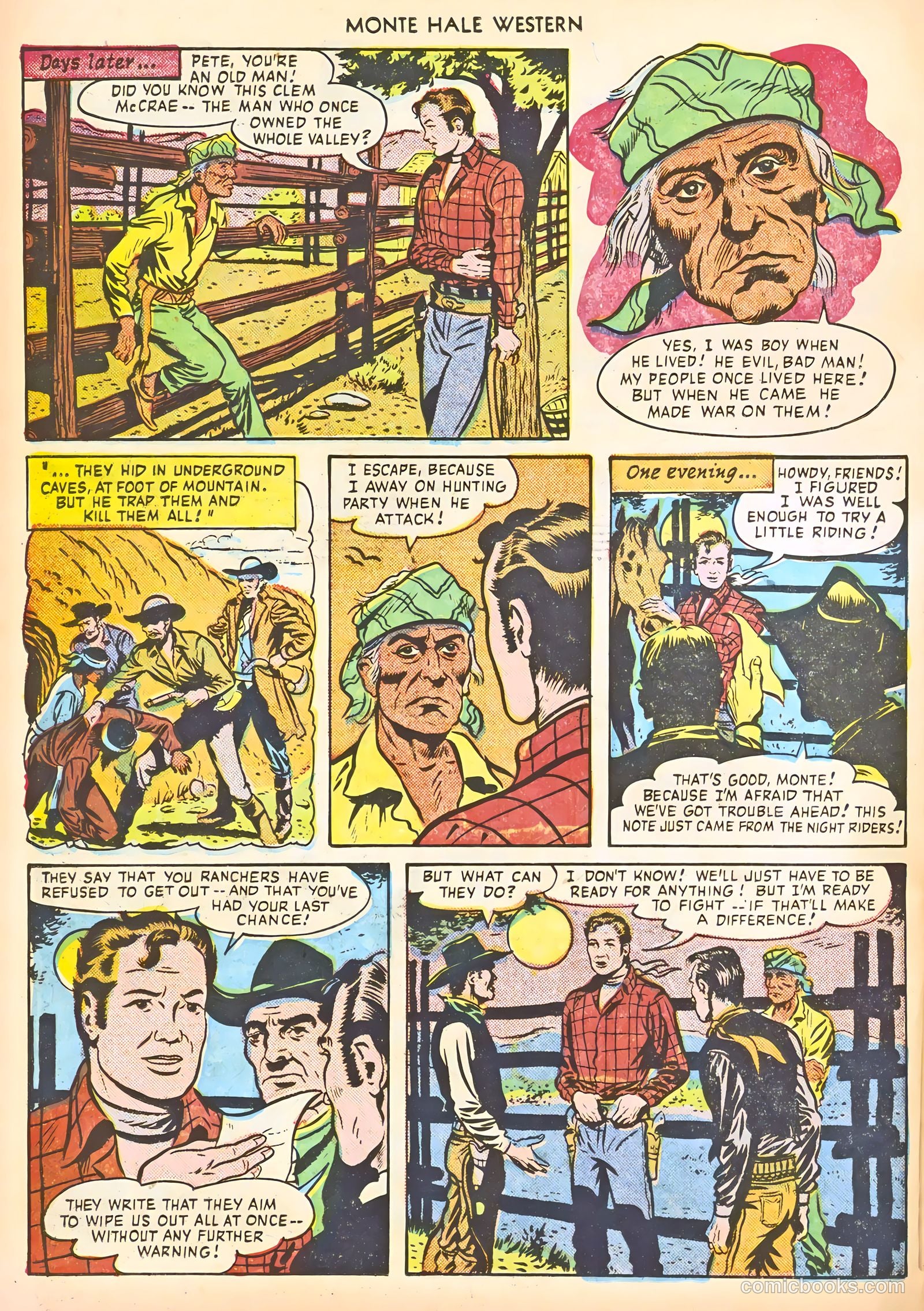 Monte Hale Western #56 (1951) — page 30 of 52