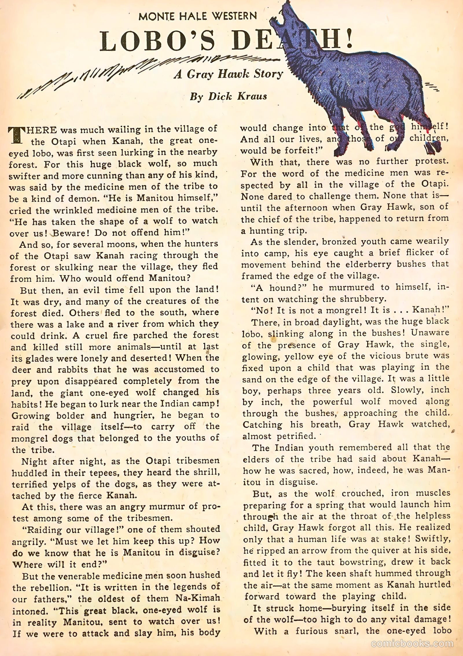 Monte Hale Western #56 (1951) — page 36 of 52