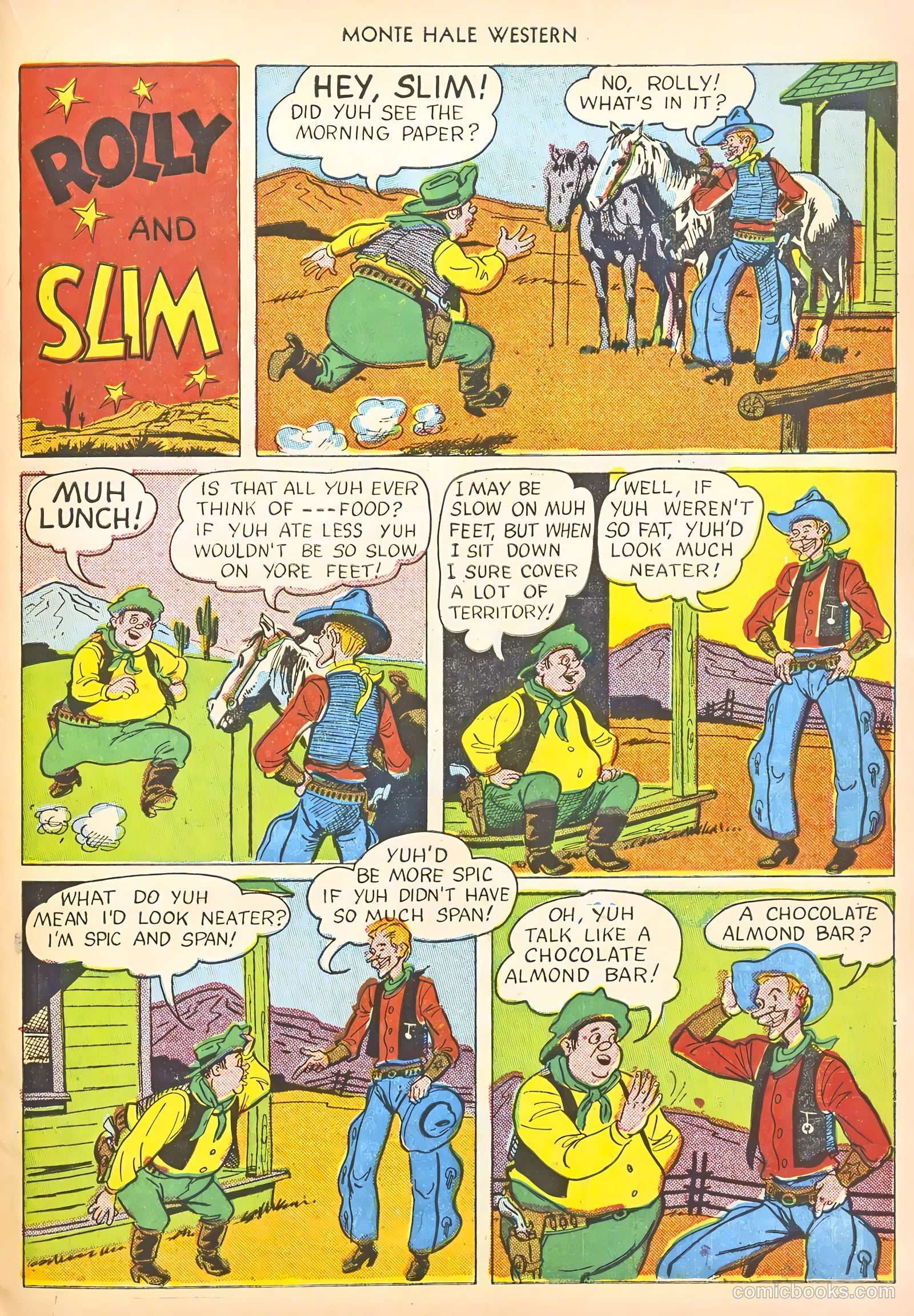 Monte Hale Western #56 (1951) — page 39 of 52