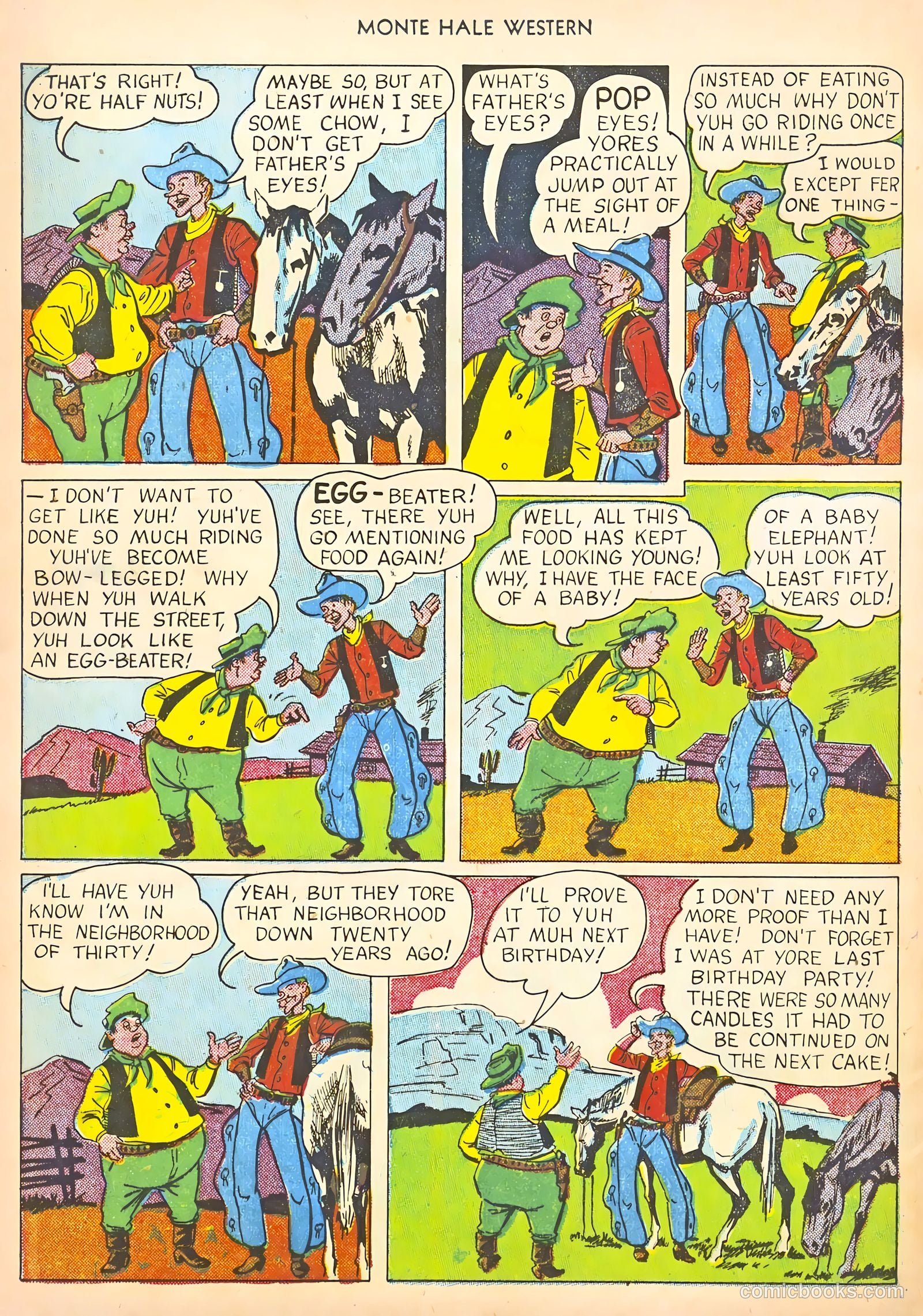 Monte Hale Western #56 (1951) — page 40 of 52