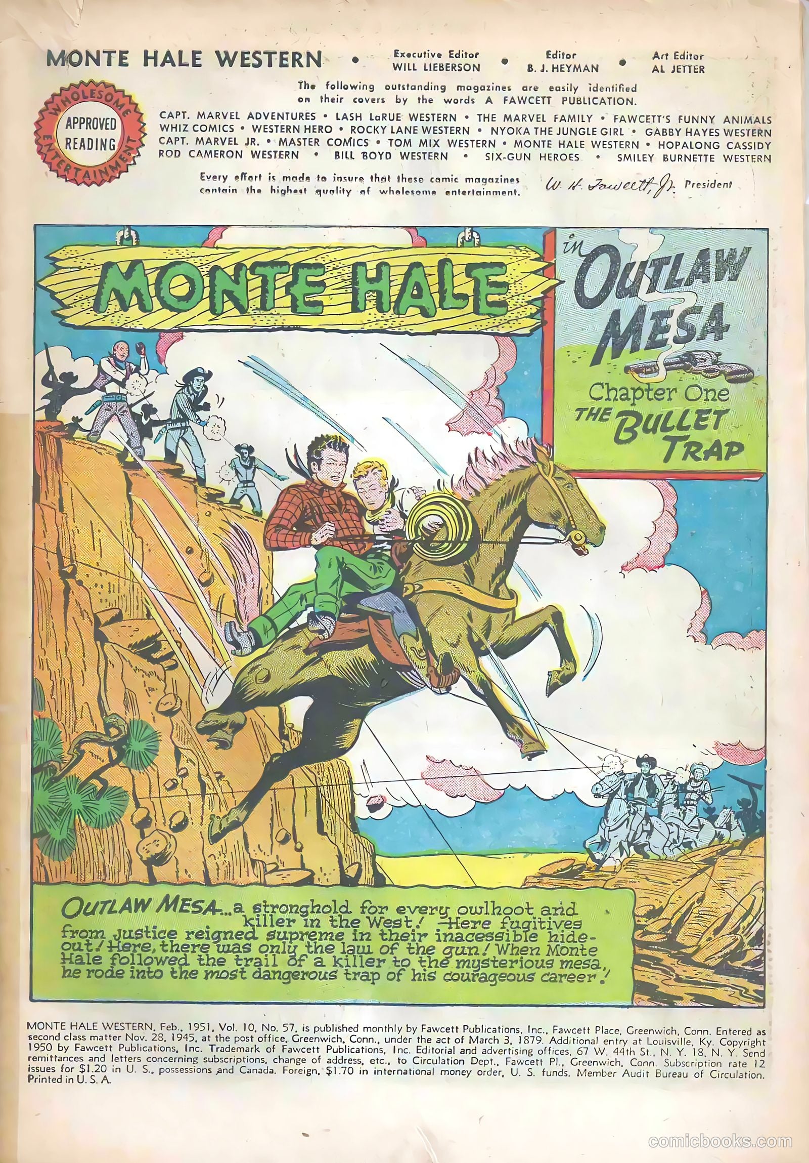 Monte Hale Western #57 (1951) — page 3 of 36