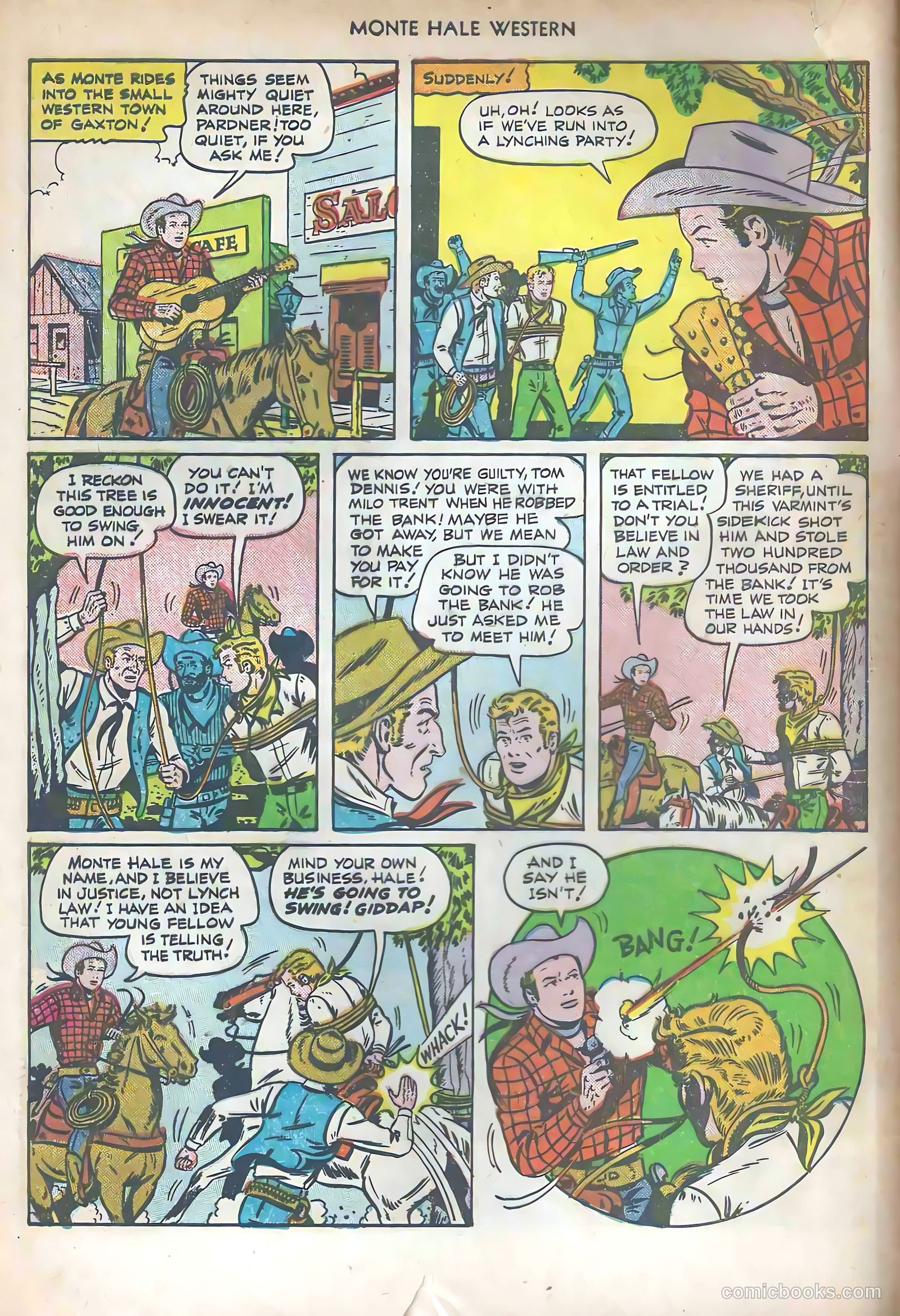 Monte Hale Western #57 (1951) — page 4 of 36
