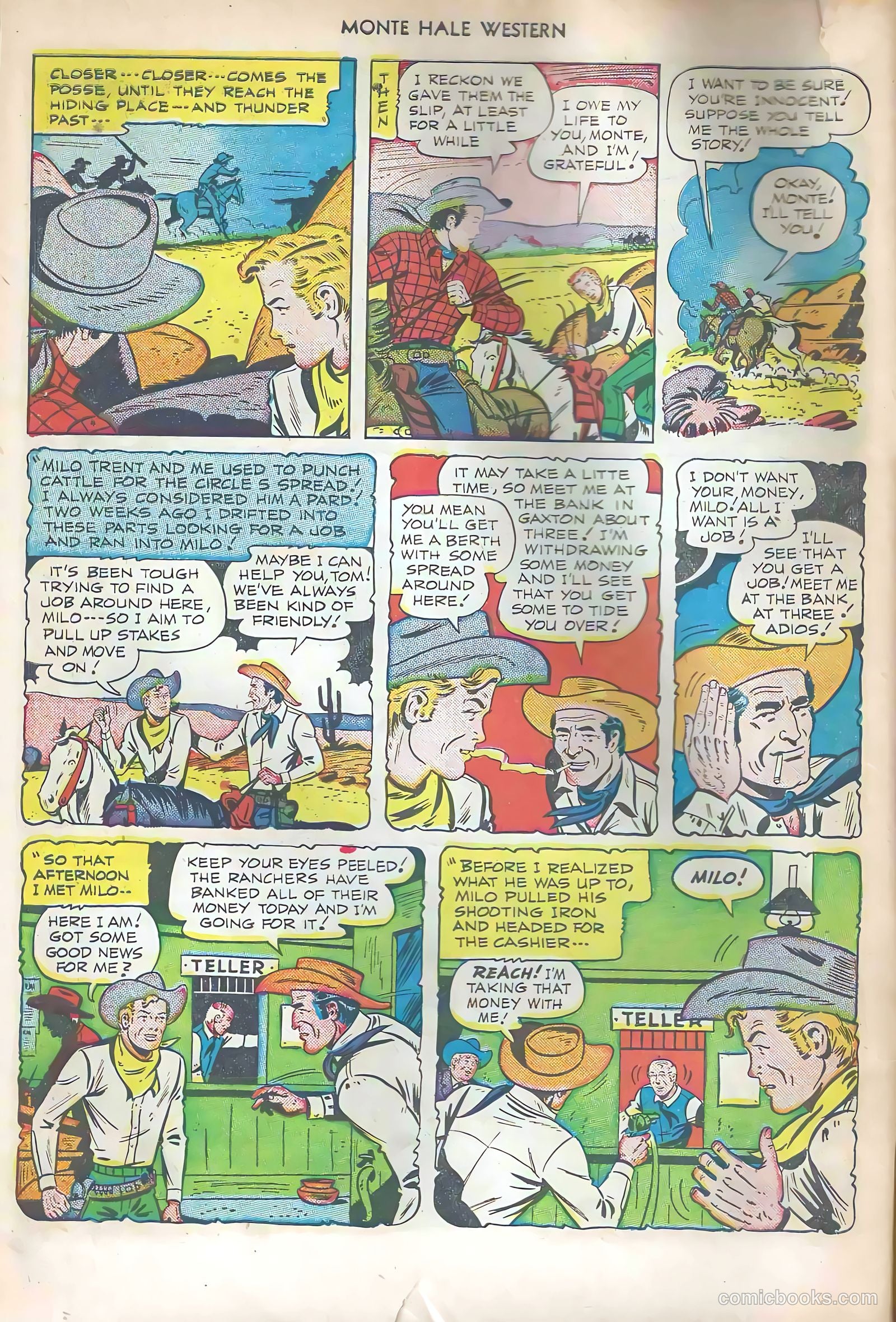 Monte Hale Western #57 (1951) — page 6 of 36