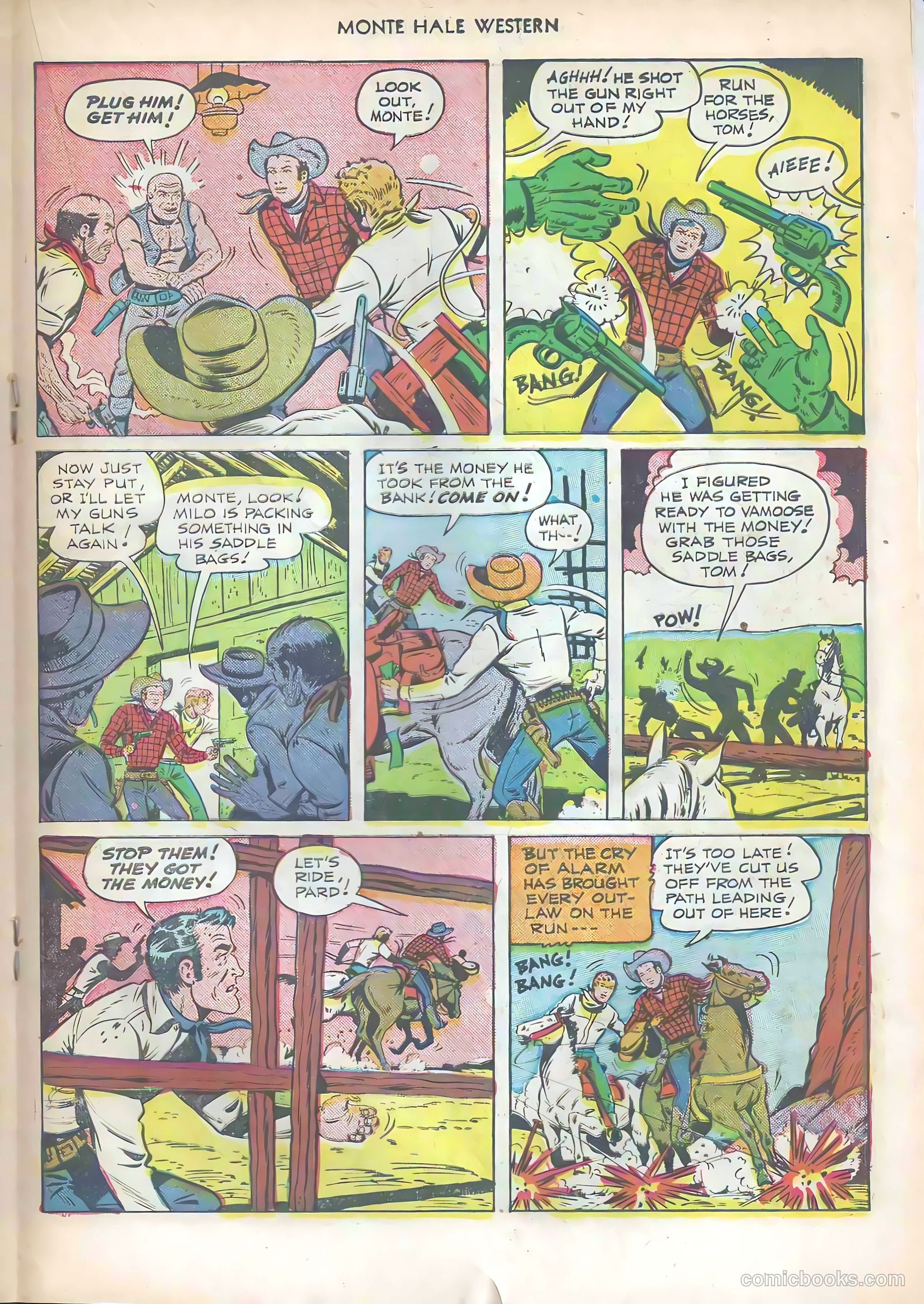 Monte Hale Western #57 (1951) — page 19 of 36