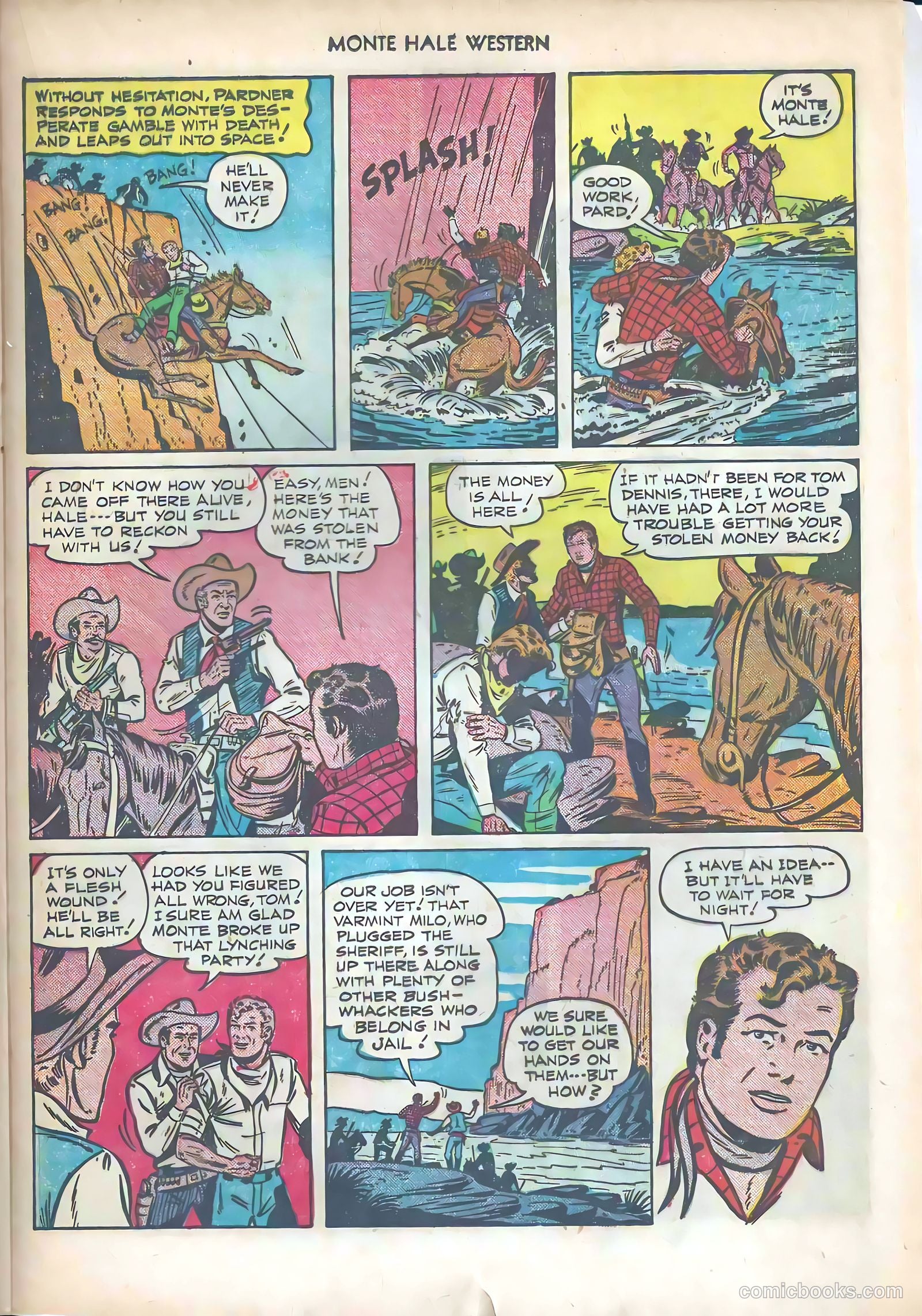 Monte Hale Western #57 (1951) — page 21 of 36