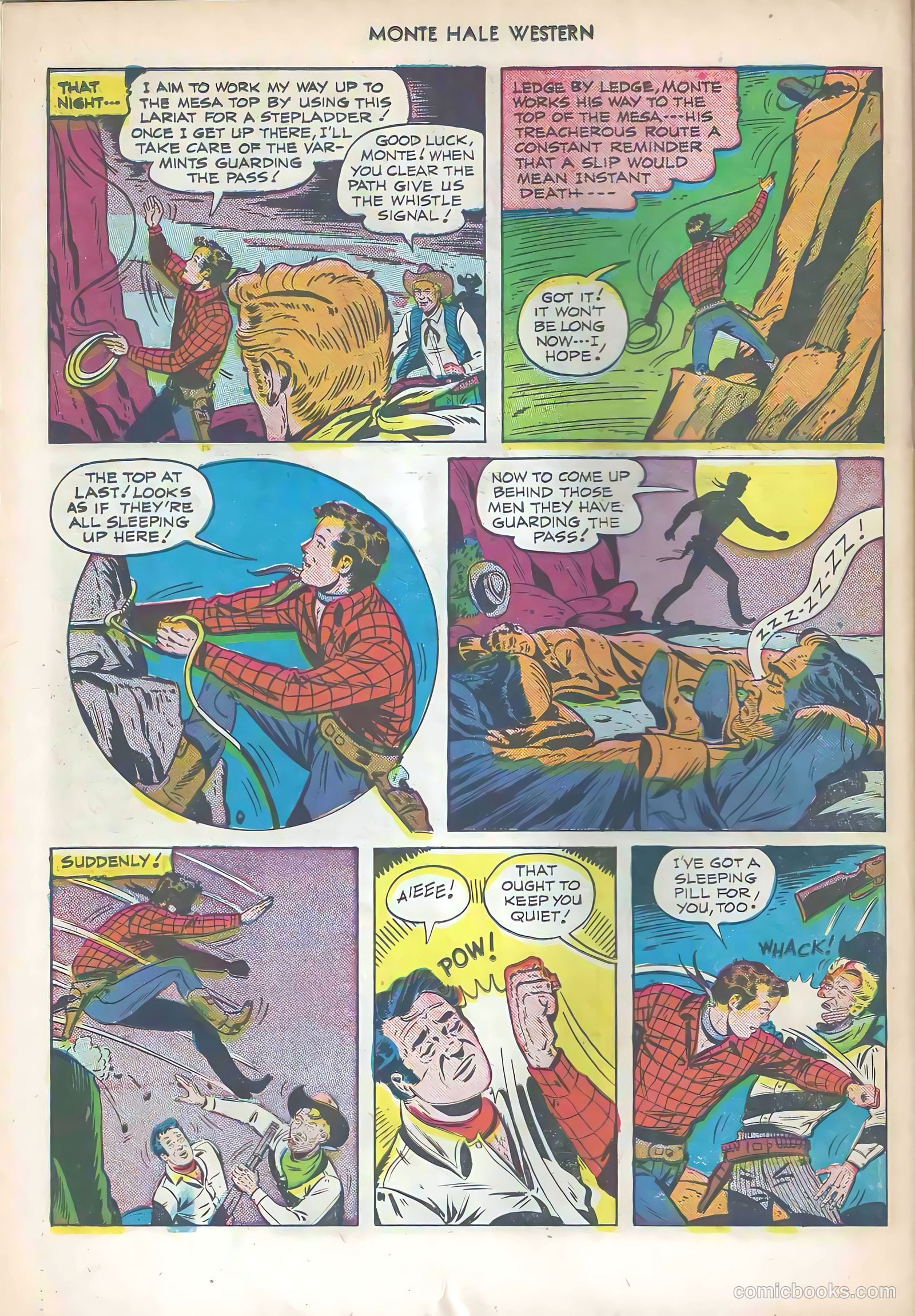 Monte Hale Western #57 (1951) — page 22 of 36