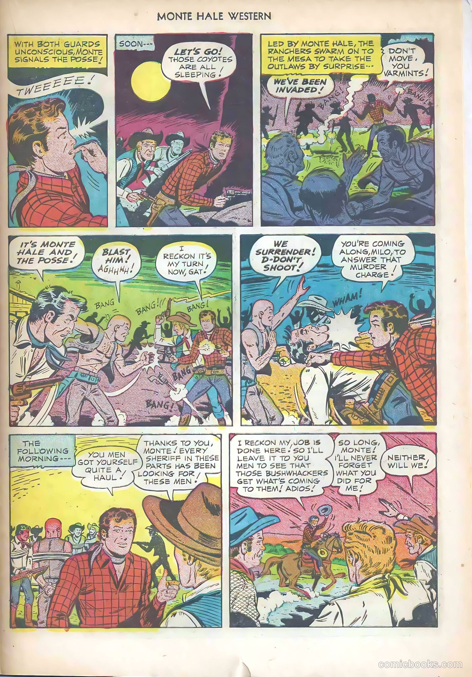 Monte Hale Western #57 (1951) — page 23 of 36