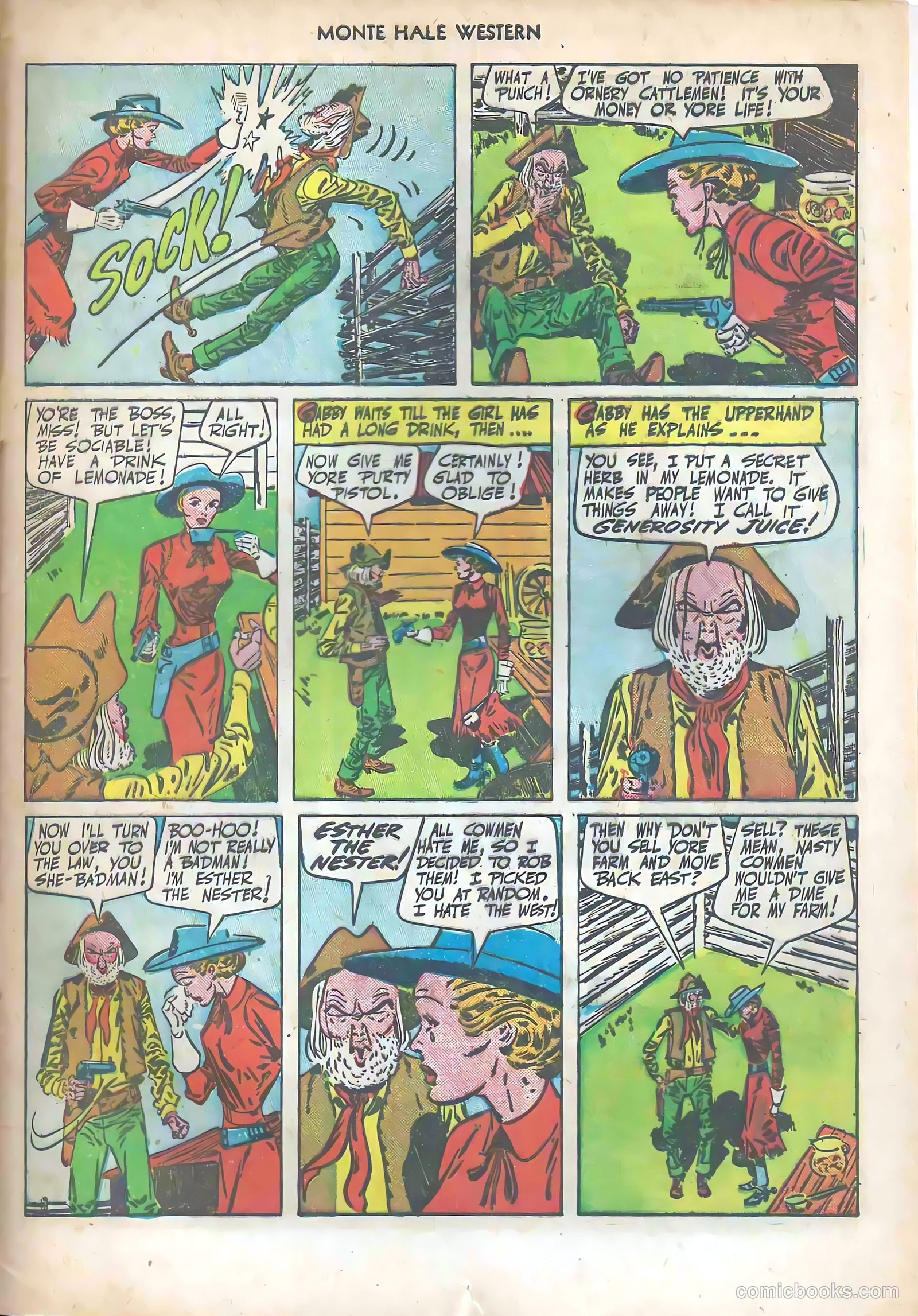 Monte Hale Western #57 (1951) — page 29 of 36