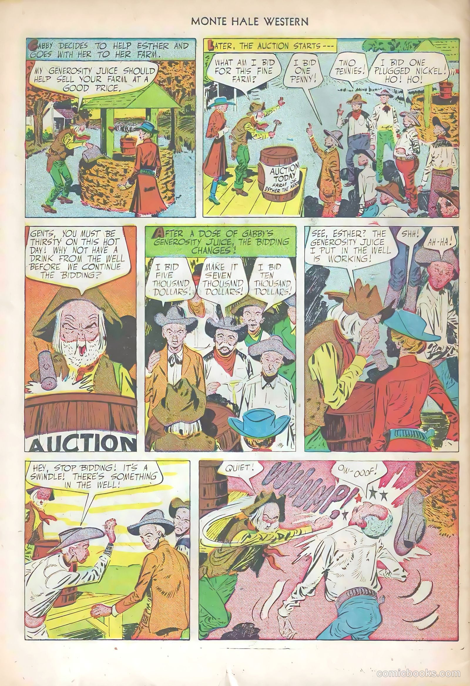 Monte Hale Western #57 (1951) — page 30 of 36