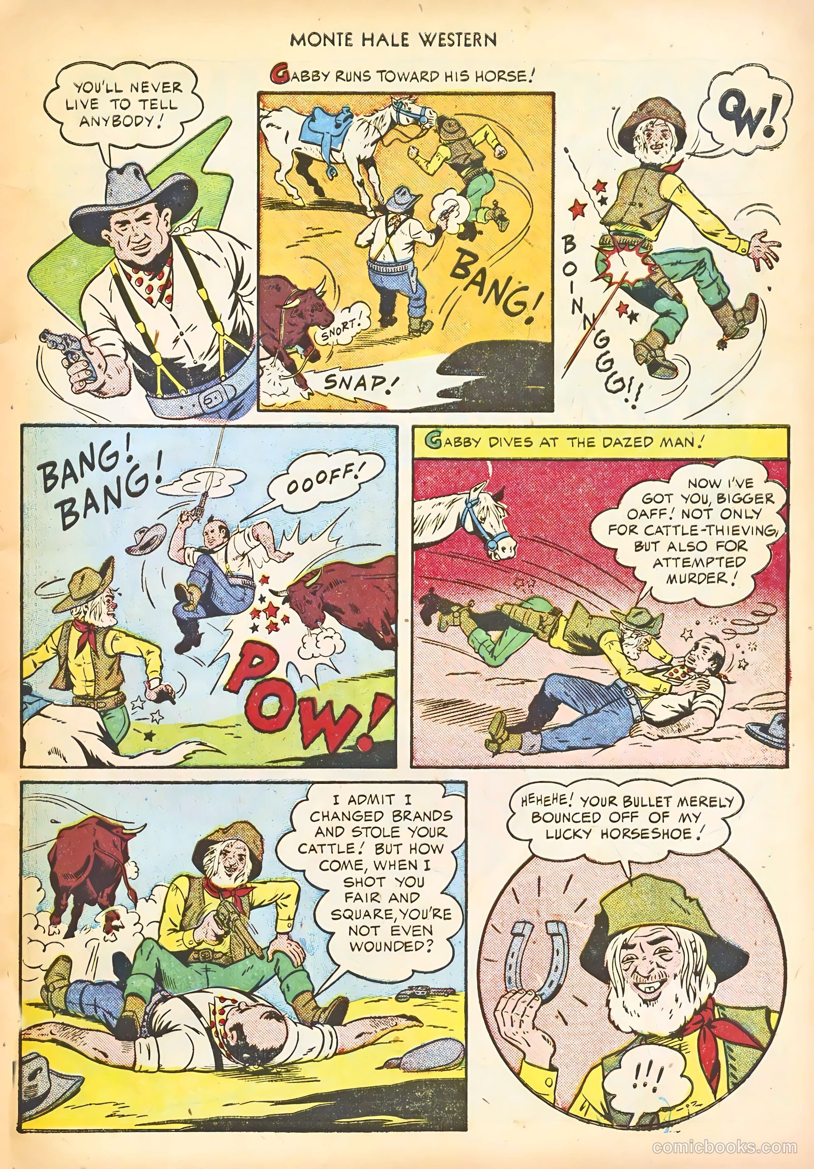 Monte Hale Western #58 (1951) — page 19 of 52