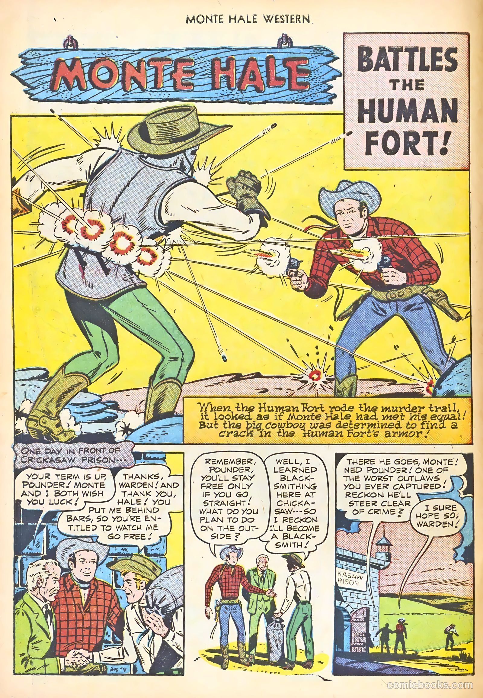 Monte Hale Western #58 (1951) — page 22 of 52