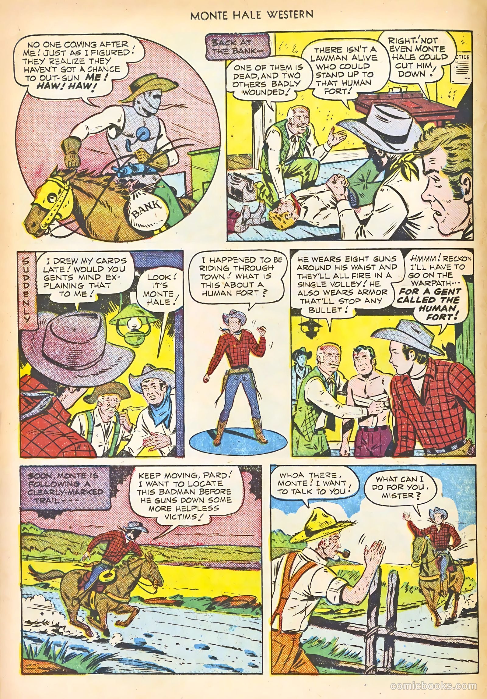 Monte Hale Western #58 (1951) — page 24 of 52