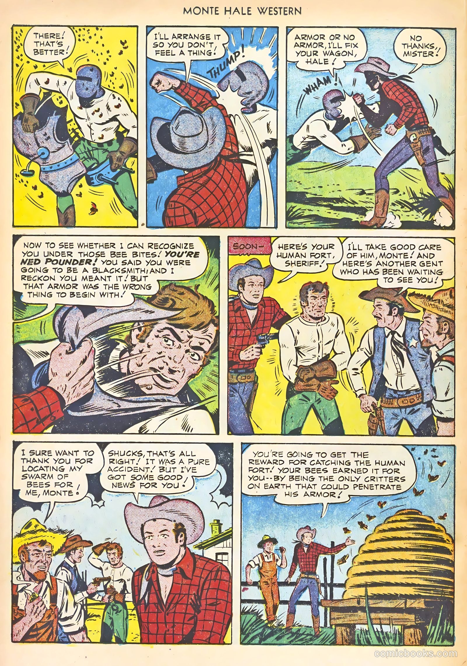 Monte Hale Western #58 (1951) — page 28 of 52