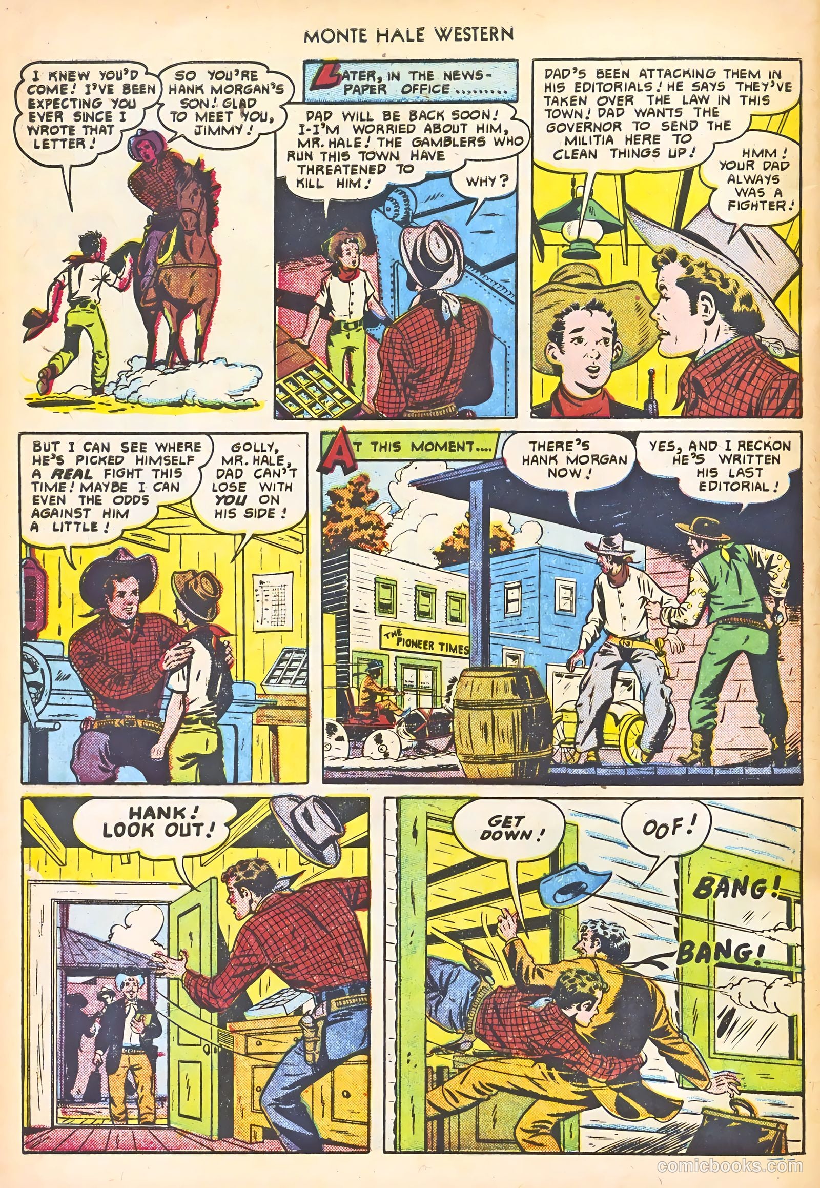 Monte Hale Western #58 (1951) — page 32 of 52