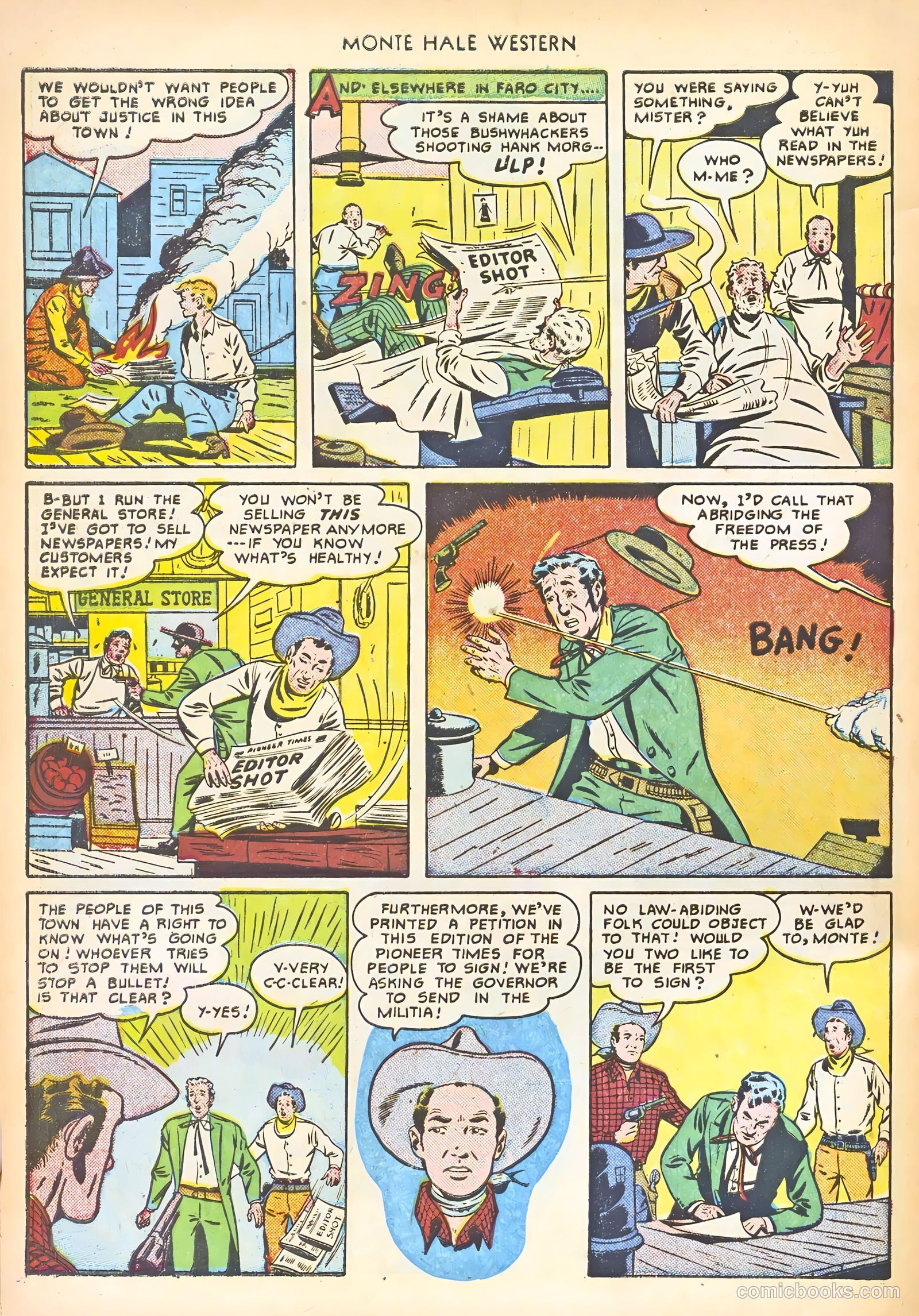 Monte Hale Western #58 (1951) — page 34 of 52