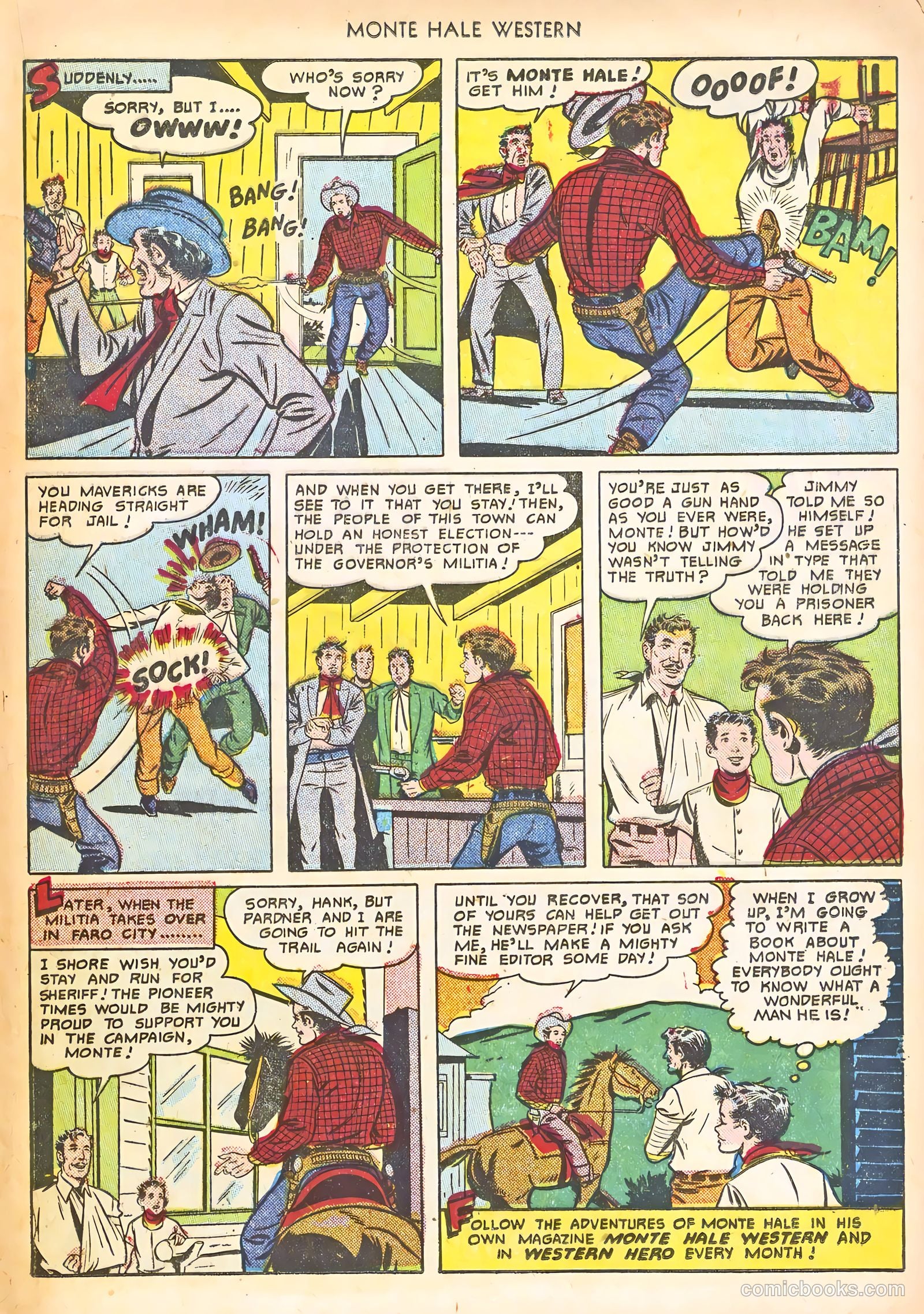 Monte Hale Western #58 (1951) — page 37 of 52