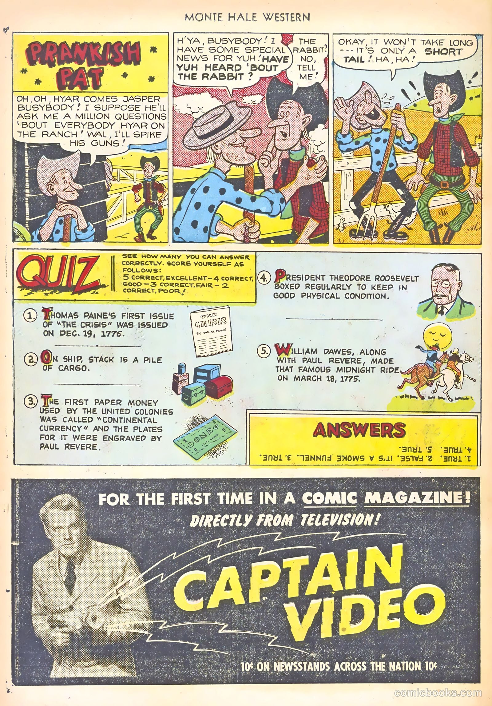 Monte Hale Western #58 (1951) — page 38 of 52