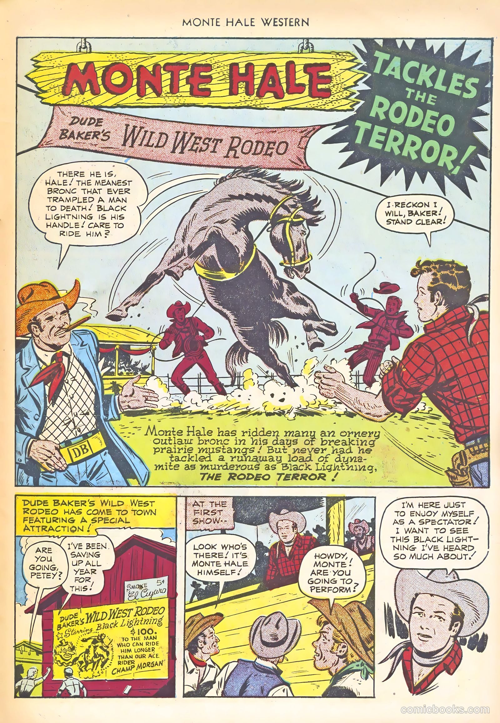 Monte Hale Western #58 (1951) — page 43 of 52