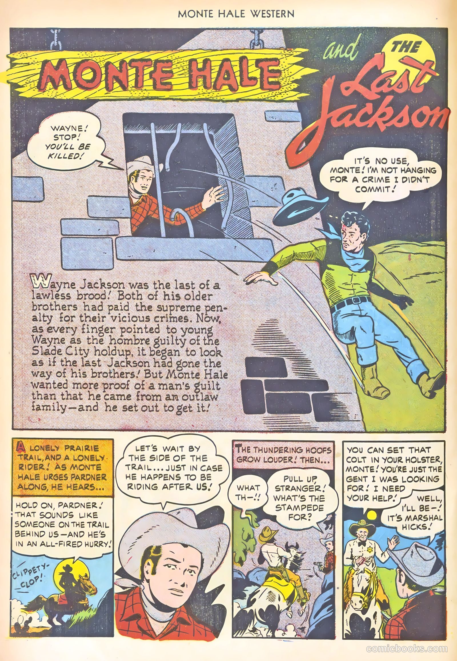 Monte Hale Western #59 (1951) — page 22 of 52