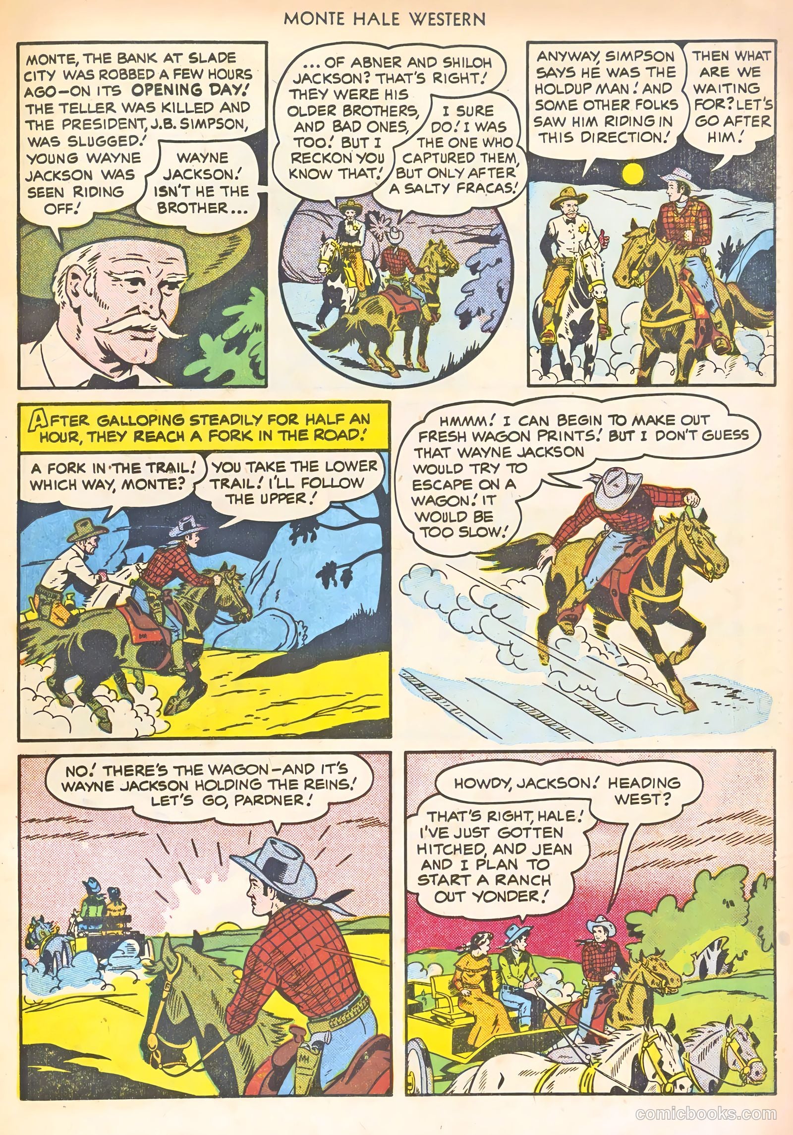 Monte Hale Western #59 (1951) — page 23 of 52