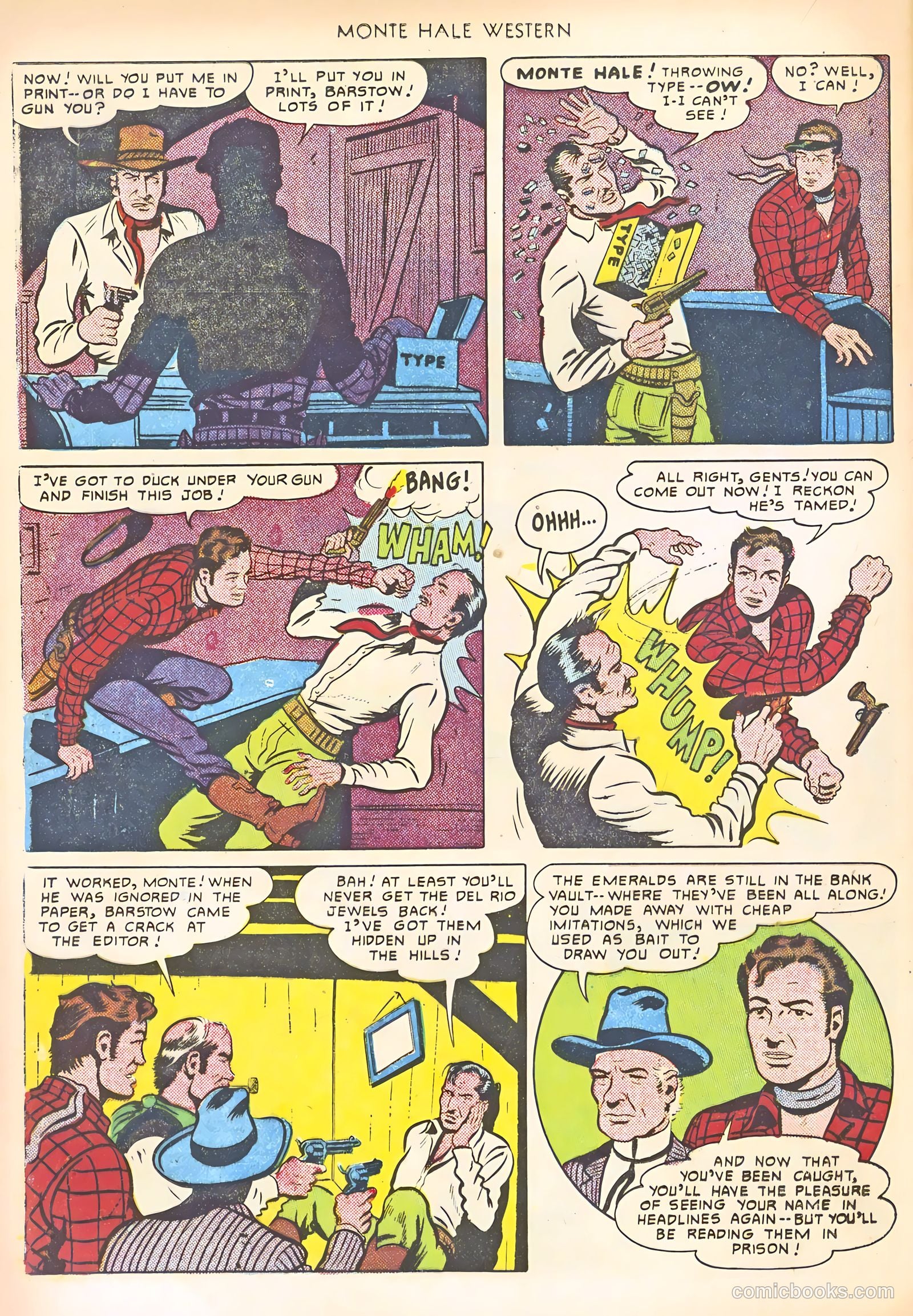 Monte Hale Western #59 (1951) — page 36 of 52