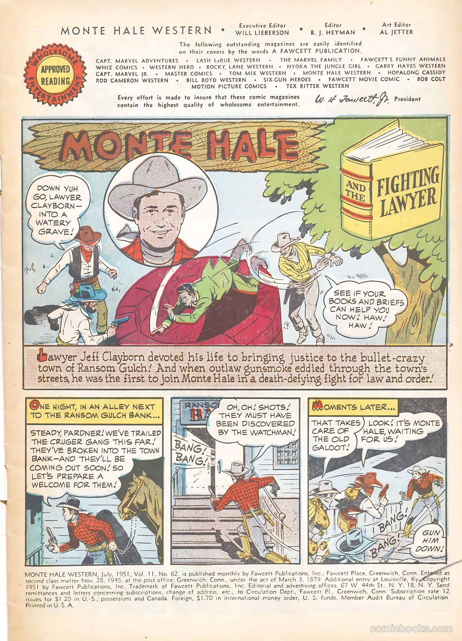 Monte Hale Western #62 (1951) — page 3 of 36