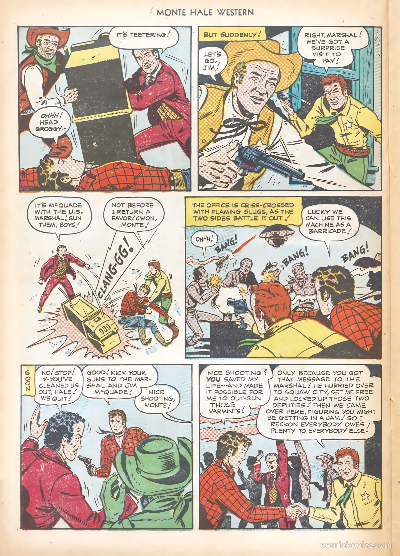 Monte Hale Western #62 (1951) — page 22 of 36